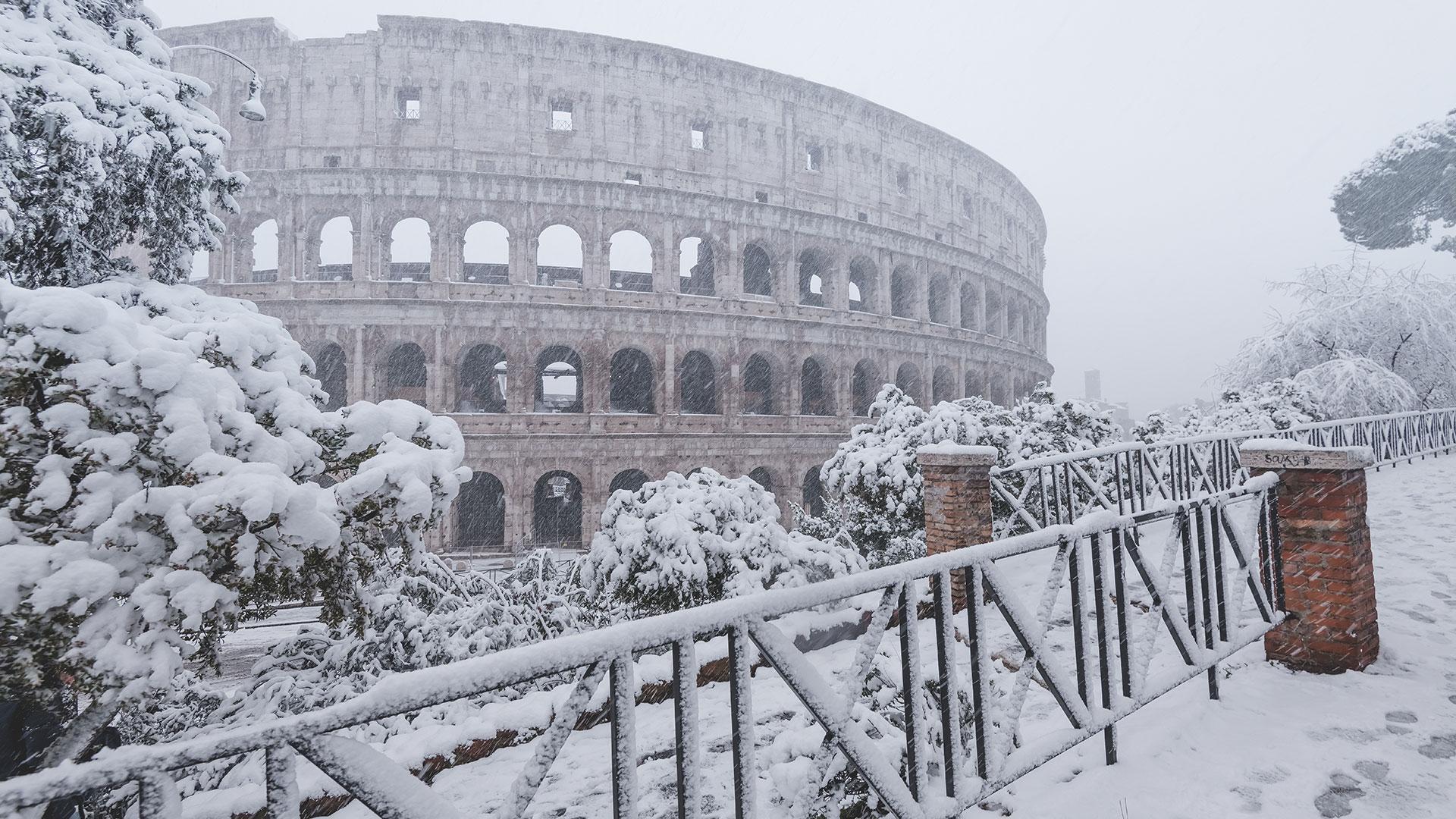 1920x1080 Very low temperatures & snow across parts of Europe