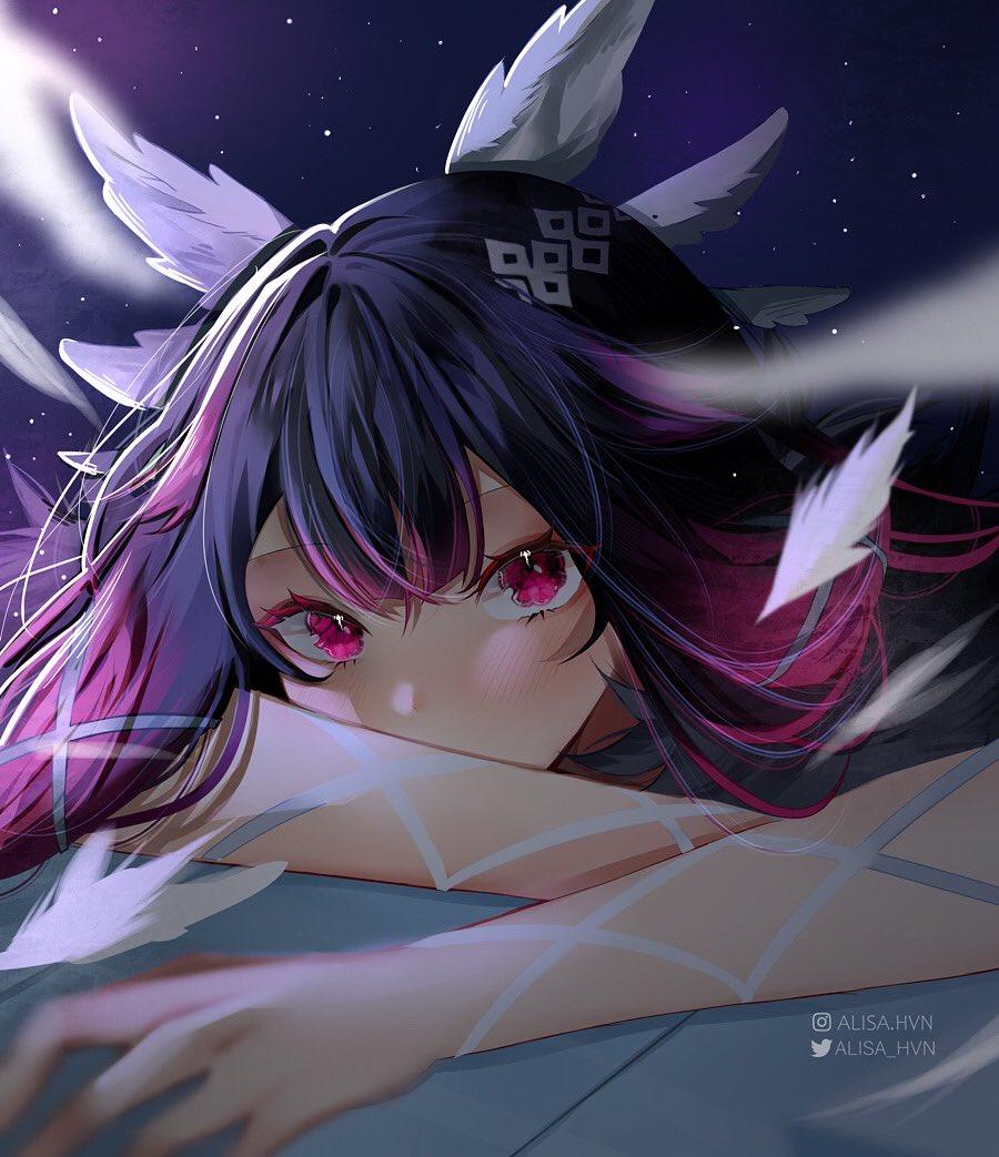 900x1043 columbina (genshin impact) drawn