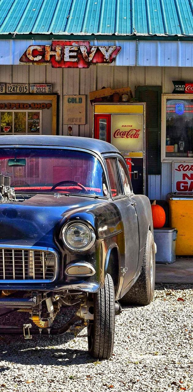 630x1280 chevy gasser wallpaper