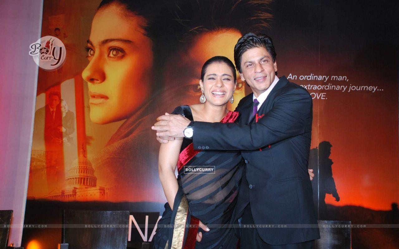 1280x800 Wallpaper actors Shah Rukh Khan and Kajol at My Name Is Khan Press Meet at JW Marriott size:1280x800