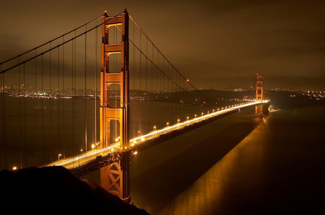 1134x750 Wallpaper 4k Golden Gate Bridge Nights Wallpaper