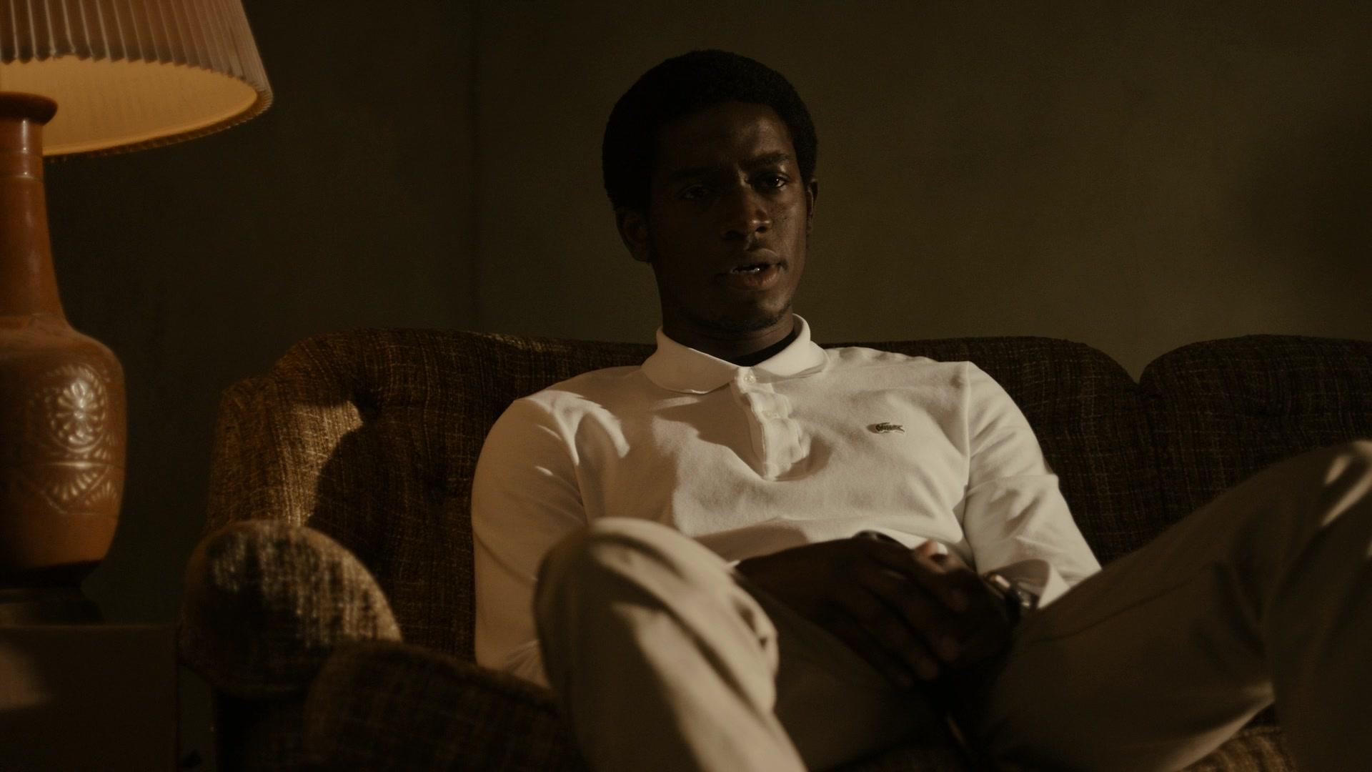 1920x1080 Lacoste White Shirt Worn By Cast Member Damson Idris As Franklin Saint In Snowfall S04E06 Say A Little Prayer (2021)