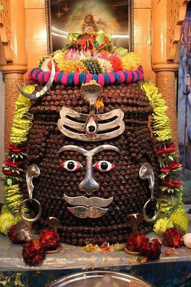 736x1103 Download Ujjain Mahakal Brown Face Wallpaper
