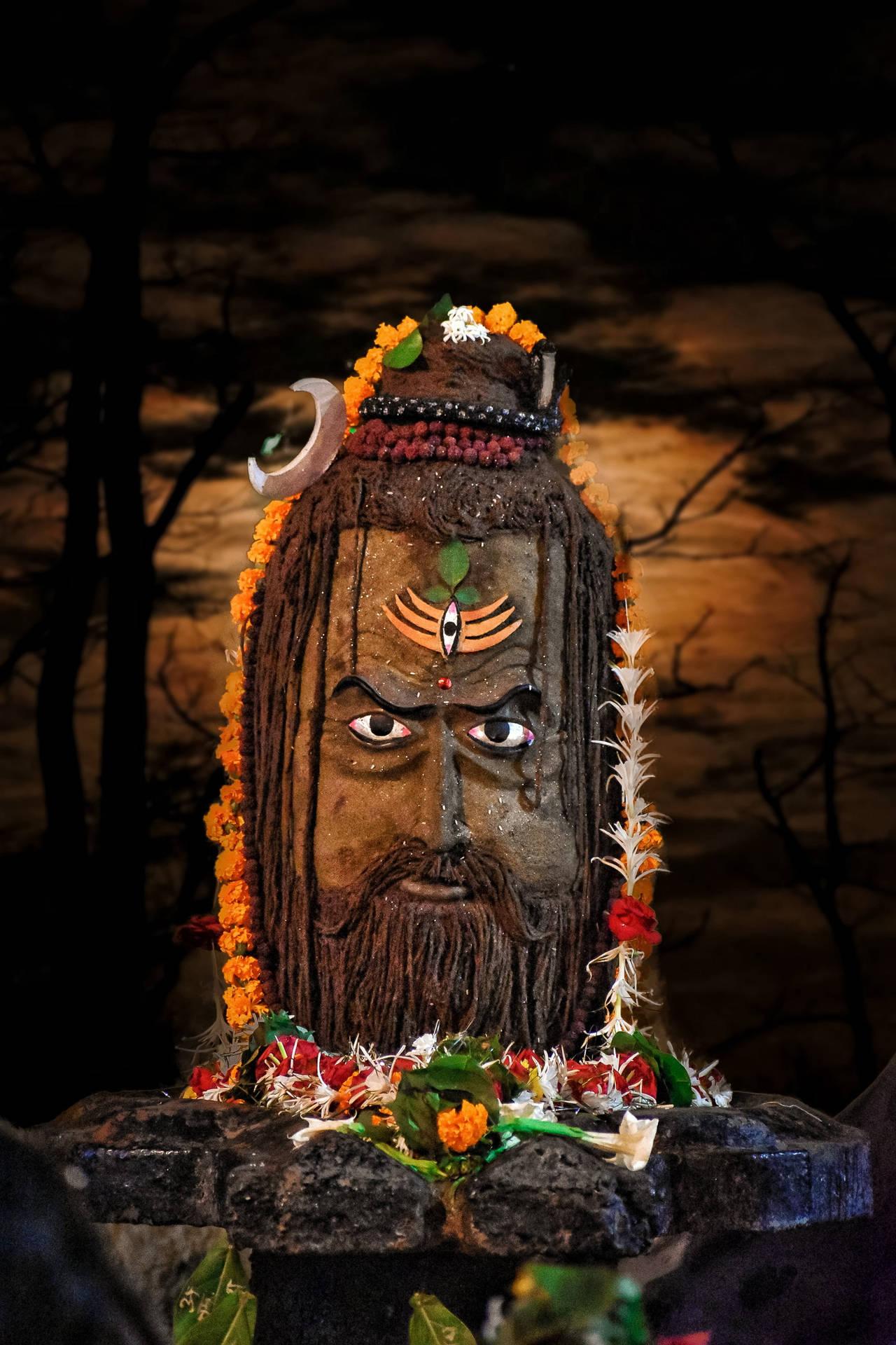 1280x1920 Download Bust Mahakal Photo Wallpaper