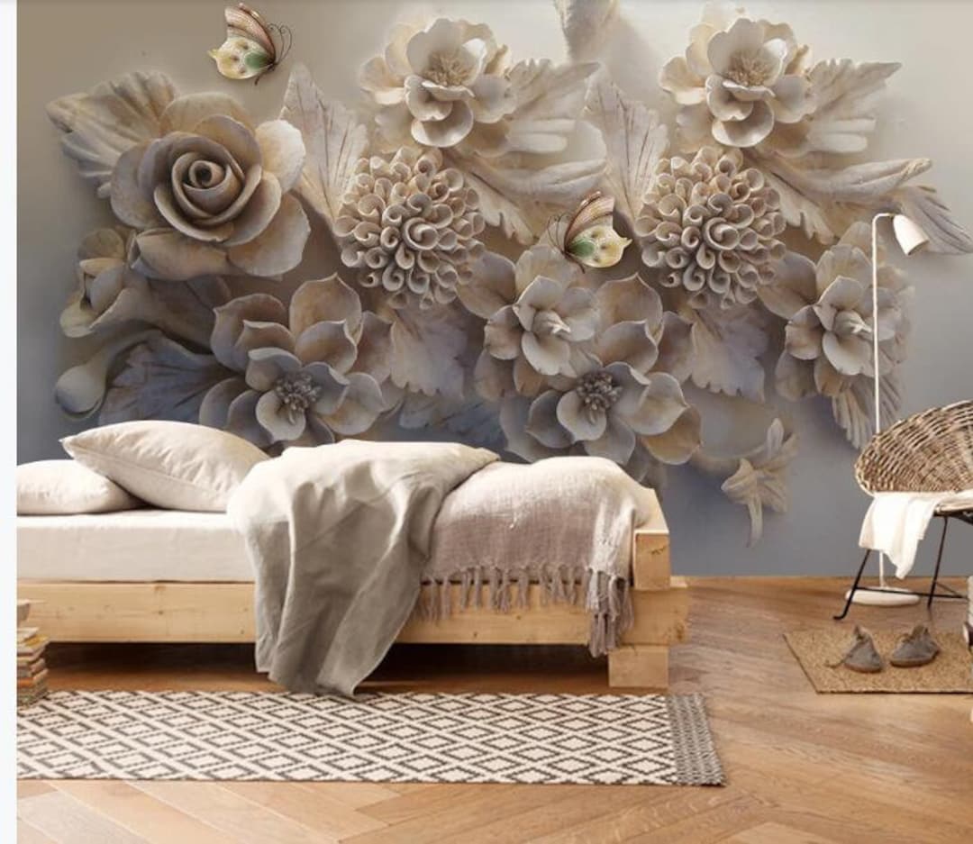 1080x937 3D Wallpaper European Aesthetic Three Dimensional Relief 3D
