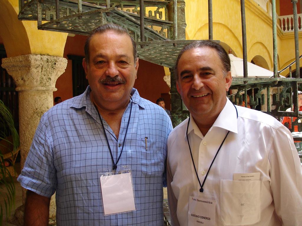1024x768 Gustavo Cisneros y Carlos Slim Helú. Octubre, 2004. Gustavo