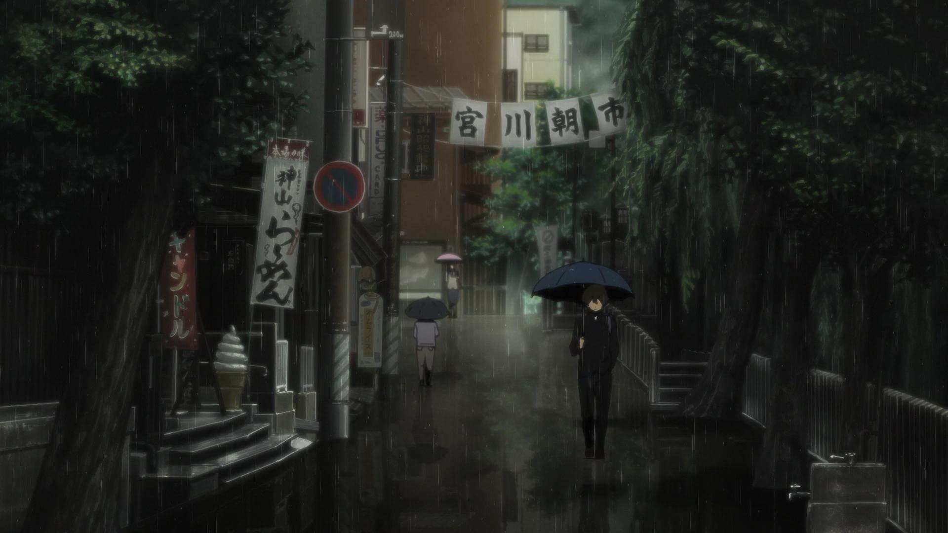 1920x1080 Download 1920x1080 Wallpaper Rain, Walk, Anime Boy, Hyouka, Full Hd, Hdtv, Fhd, 1080p, 1920x1080 HD Image, Background, 26334