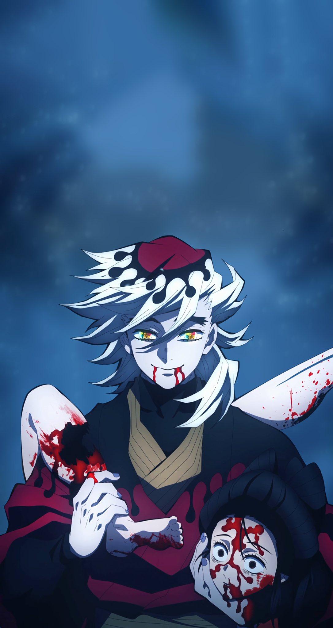 1086x2048 douma pics Moon 2 Wallpaper #DemonSlayer #Douma #KimetsuNoYaiba