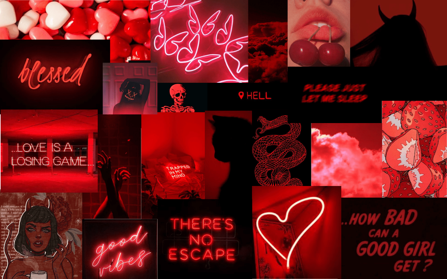1440x900 Red Aesthetic Wallpaper