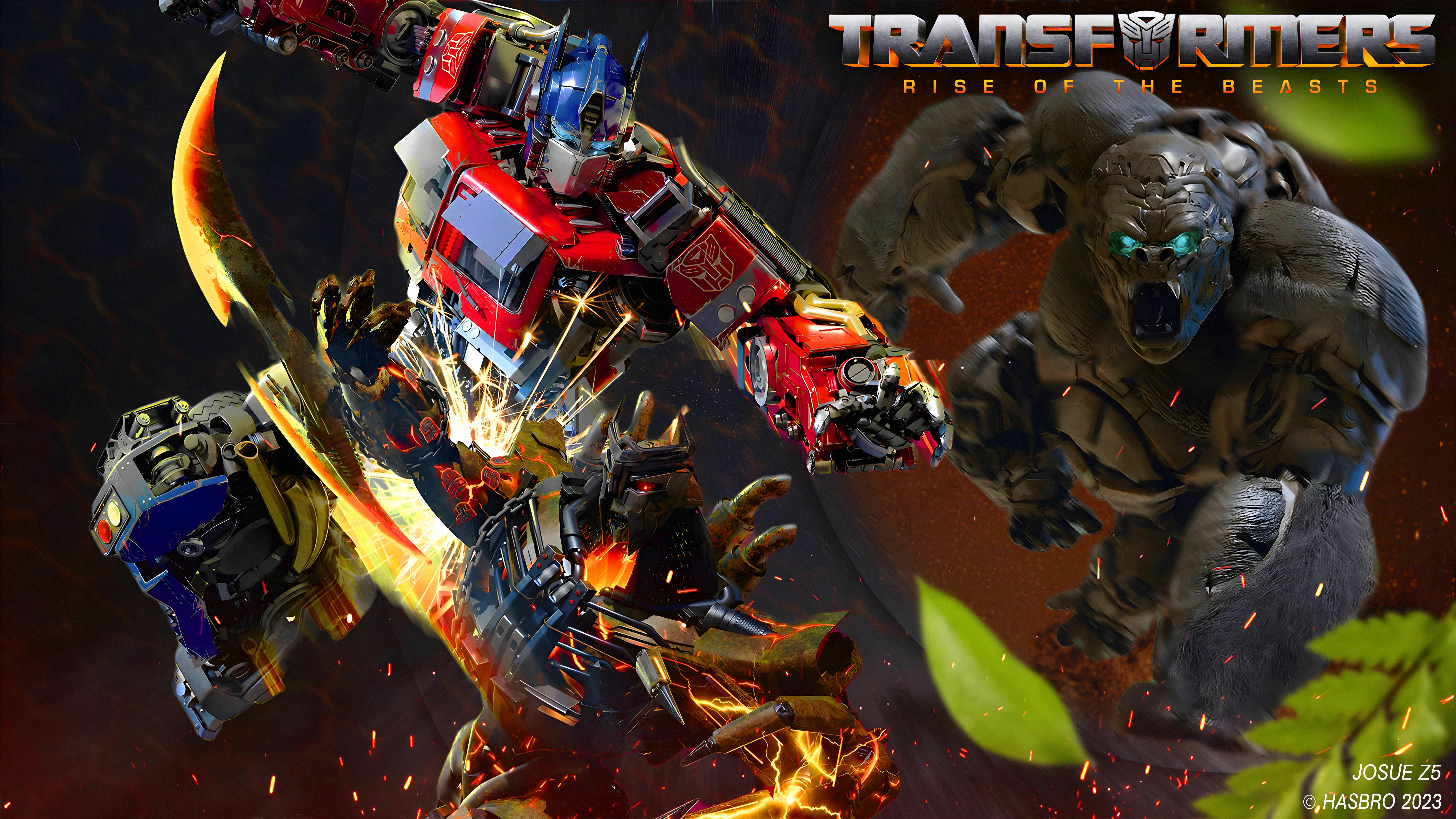 7680x4320 Transformers Rise Of The Beasts Wallpaper 2023
