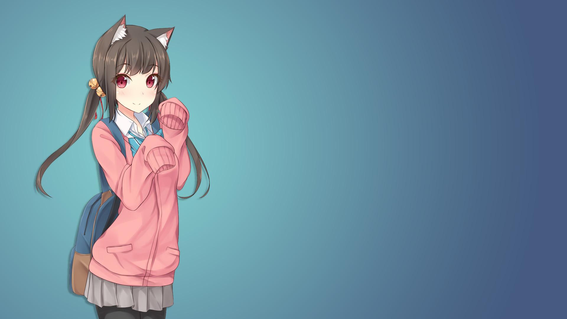 1920x1080 Cat Girl HD Wallpaper and Background