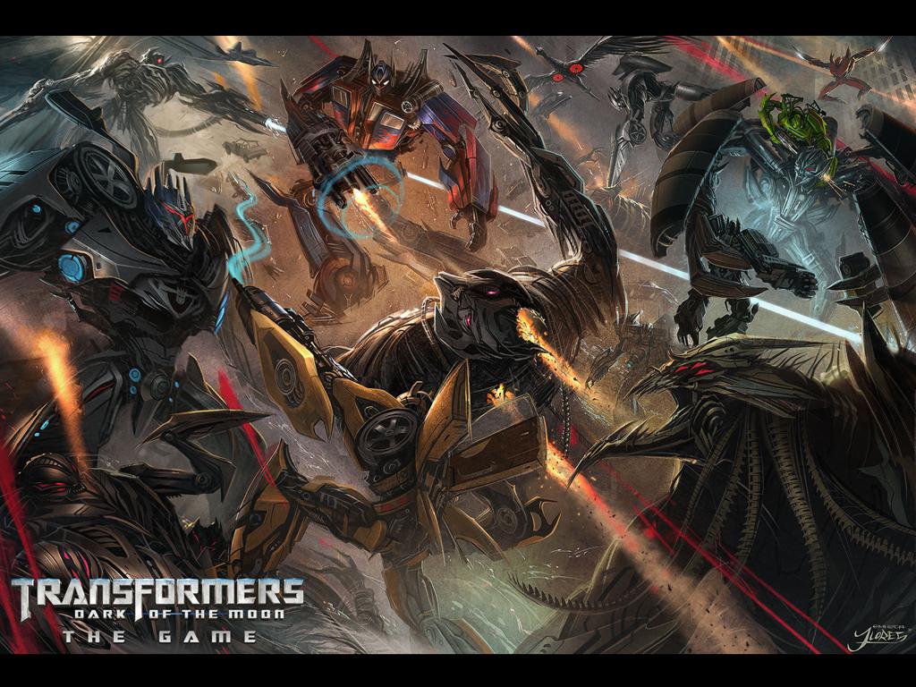 1024x768 New Transformers 3 Dark of the Moon Game Wallpaper Art