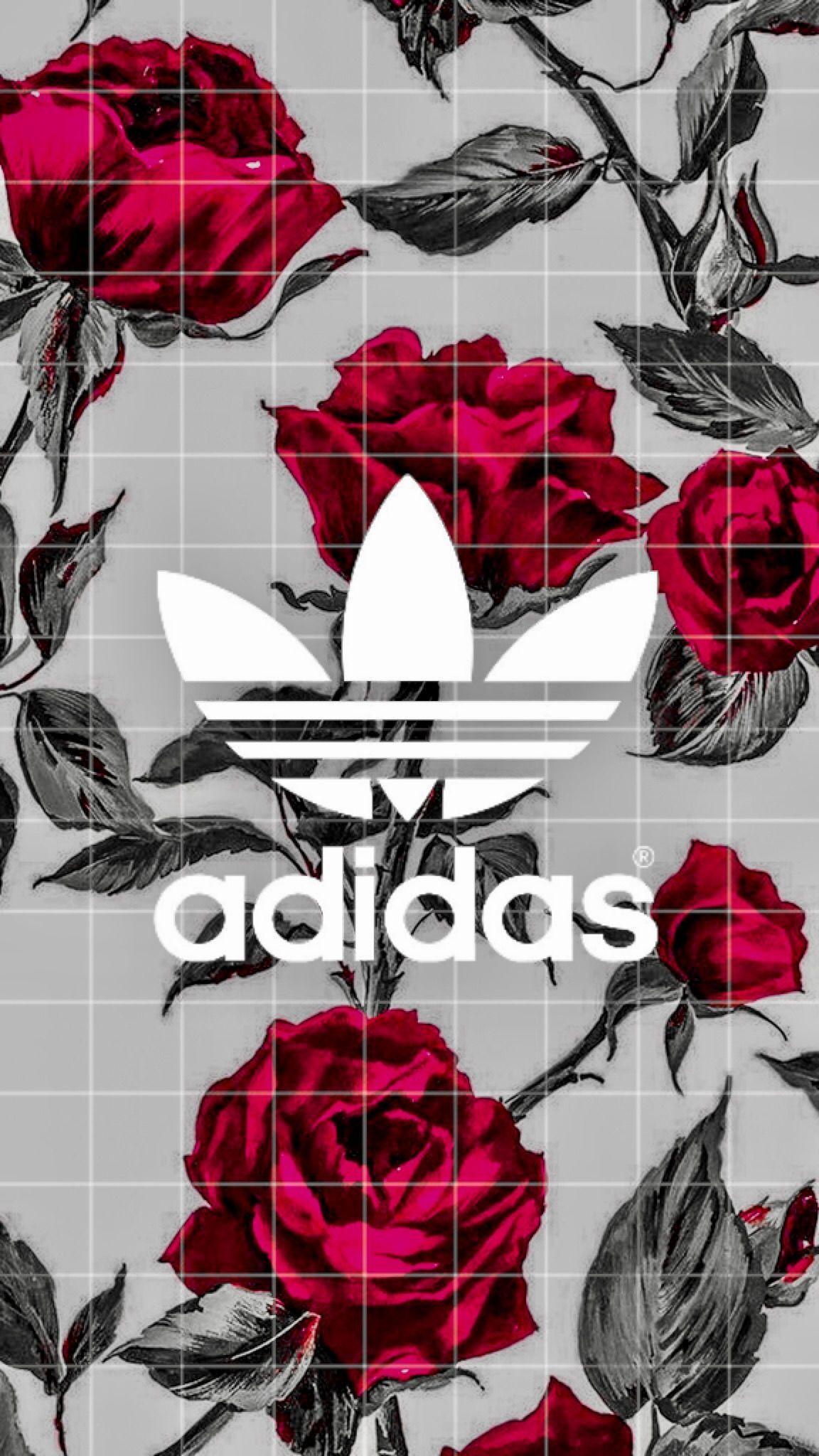 1152x2048 hoa hồng # đỏ # đen #adidas # giấy dán tường #iphone.  Hình nền iphone adidas