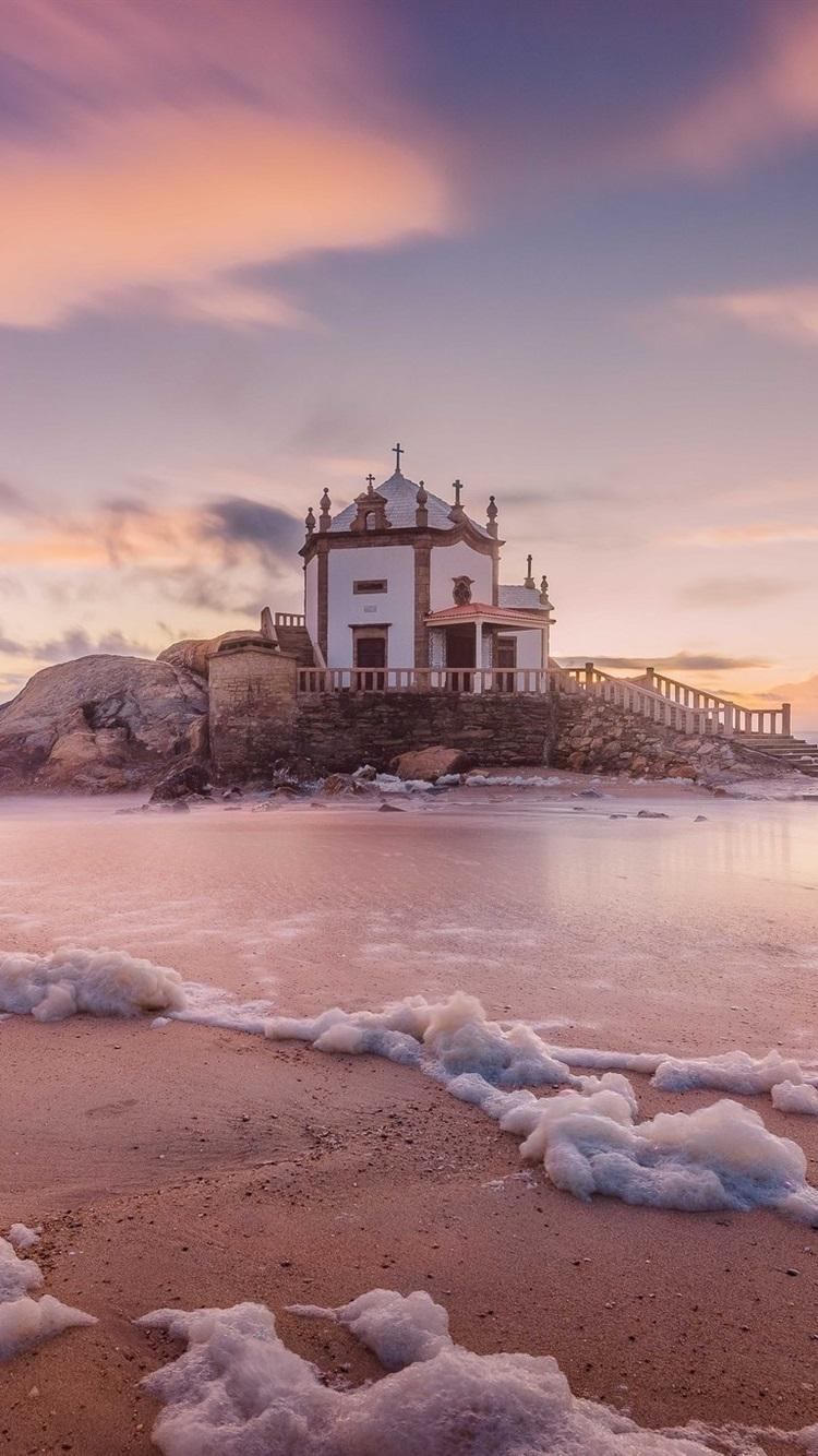 750x1334 Miramar, Portugal, House, Sea 750x1334 IPhone 8 7 6 6S Wallpaper, Background, Picture, Image