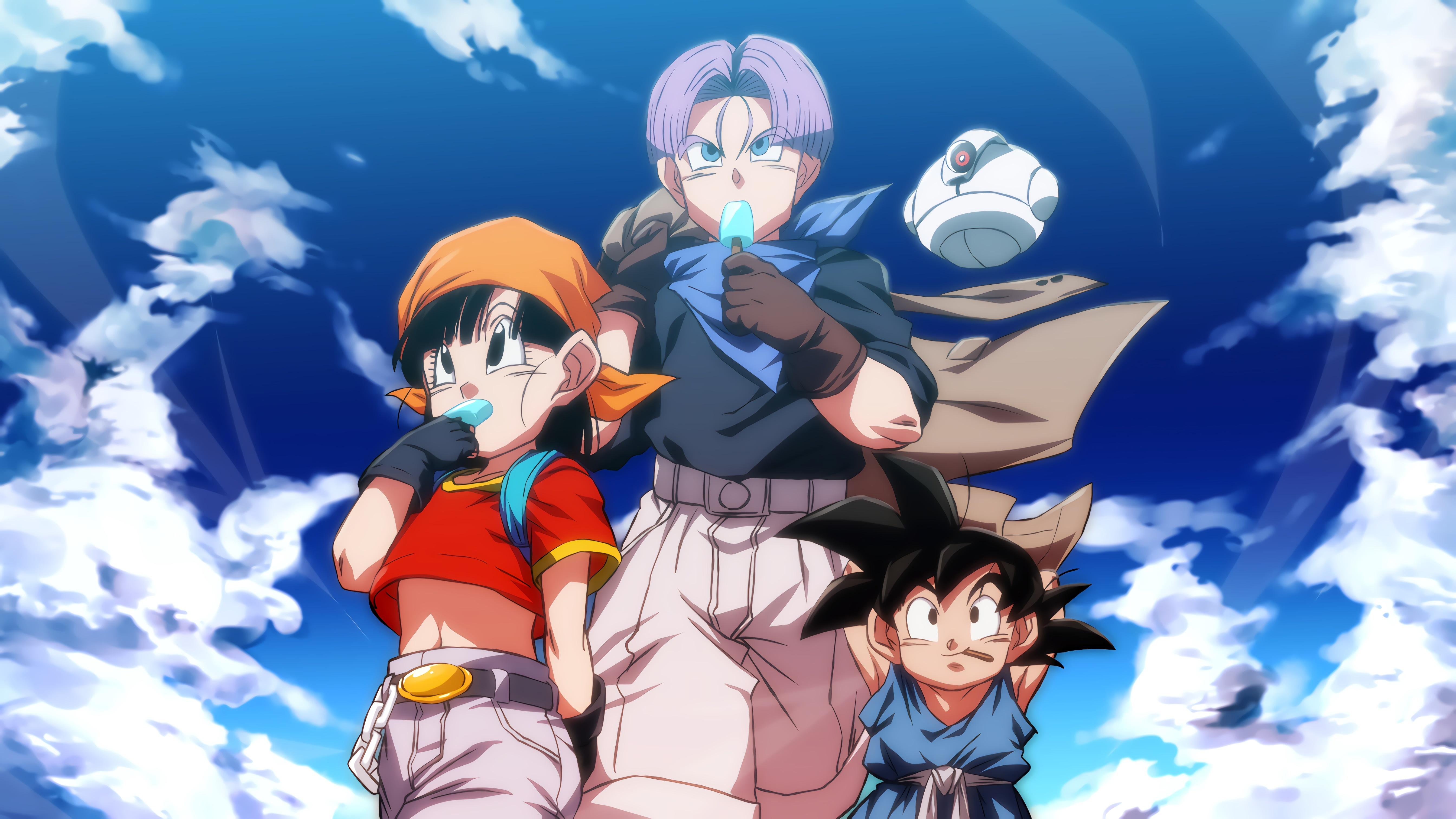 5376x3024 Dragon Ball GT 4K, Trunks (Dragon Ball), Pan (Dragon Ball), Goku, Giru (Dragon Ball) Gallery HD Wallpaper