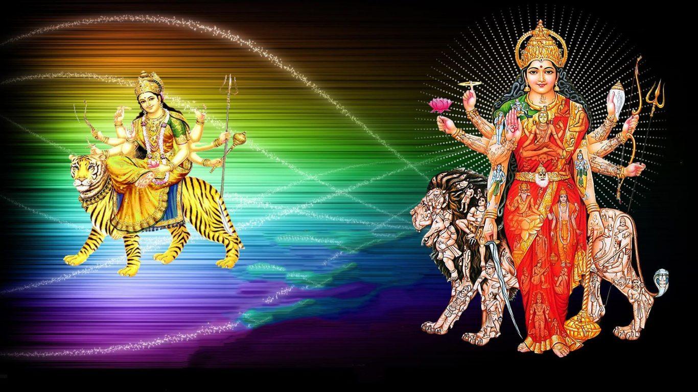 1366x768 Maa Durga 3D Wallpaper HD Wallpaper