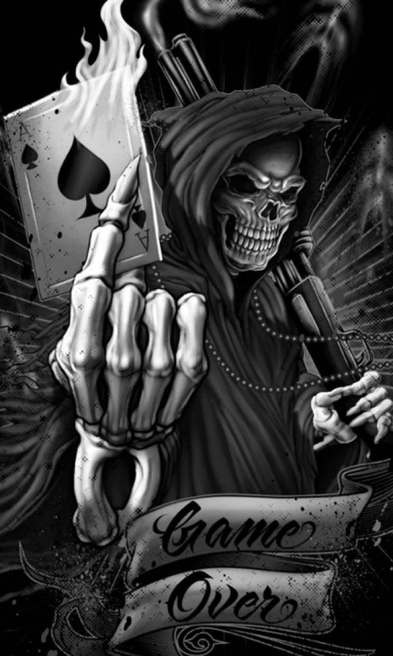 768x1280 Download Skeleton Wallpaper