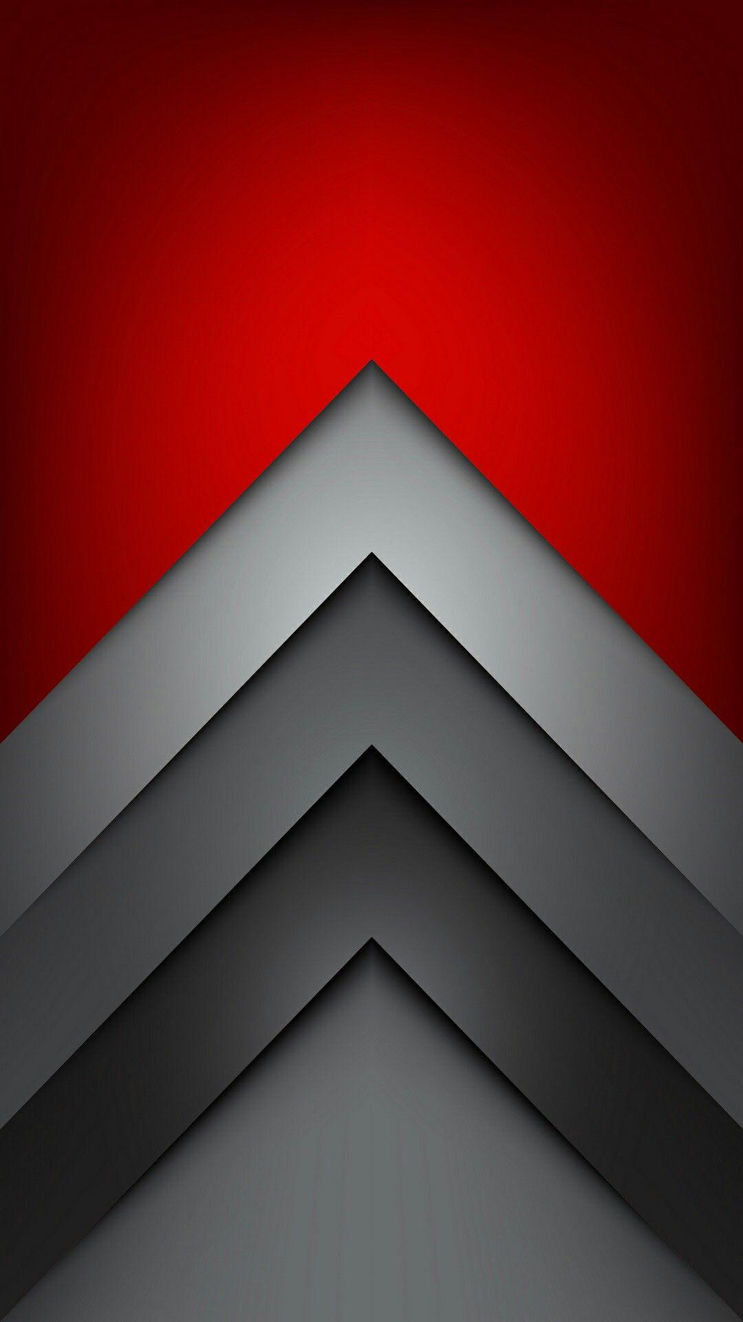 gray and red background