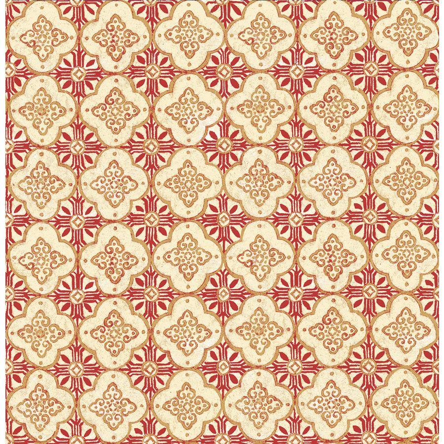 900x900 Brewster Wallcovering Kismet 56 Sq Ft Red Non Woven Geometric