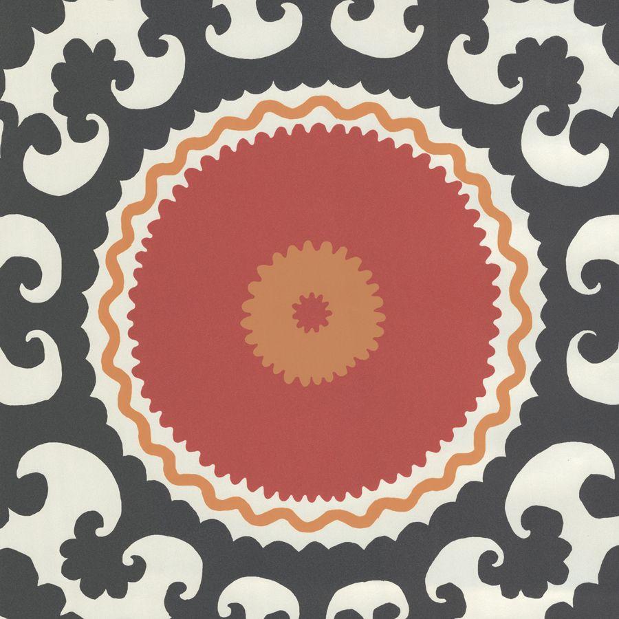 900x900 Brewster Wallcovering 33 Sq Ft Red Non Woven Geometric Wallpaper At