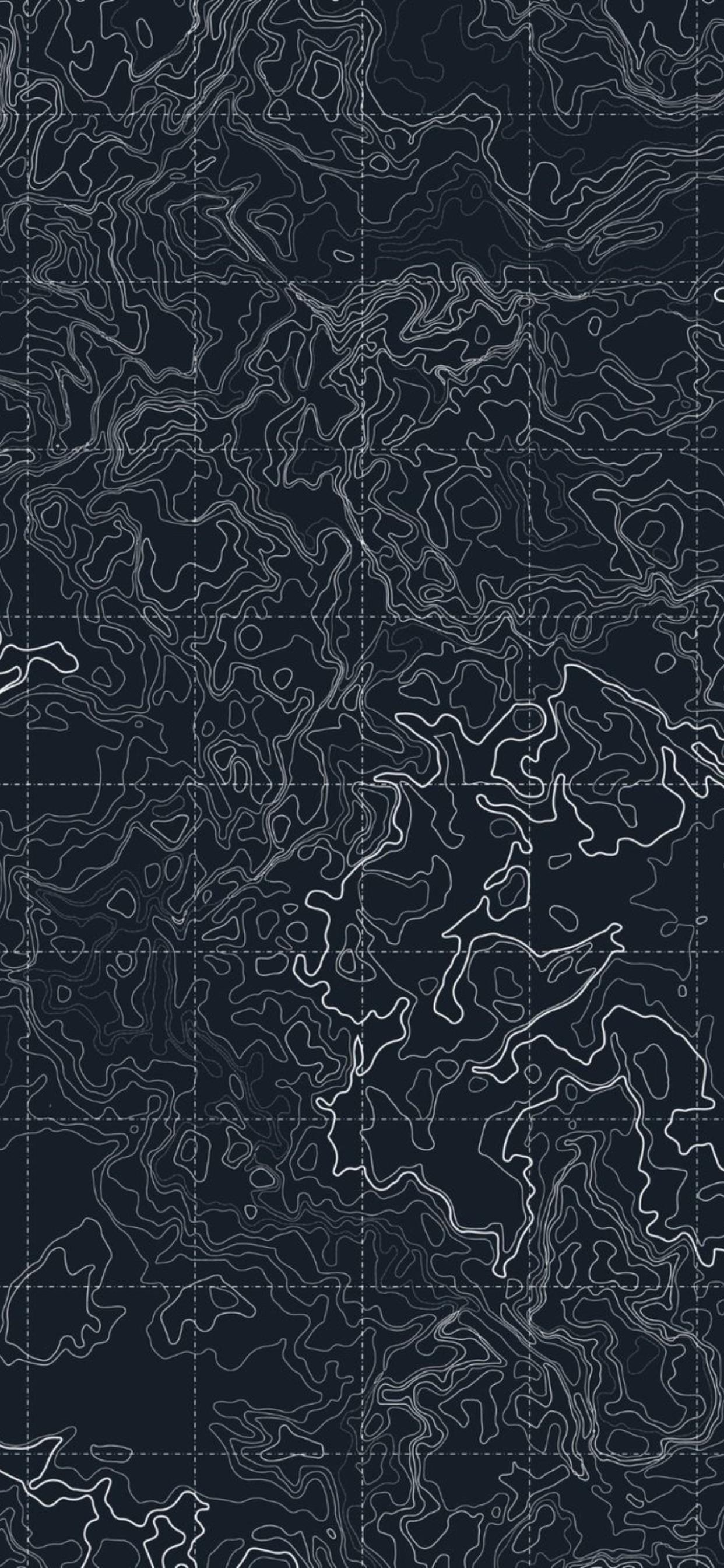 1242x2688 Topographic Phone Wallpaper