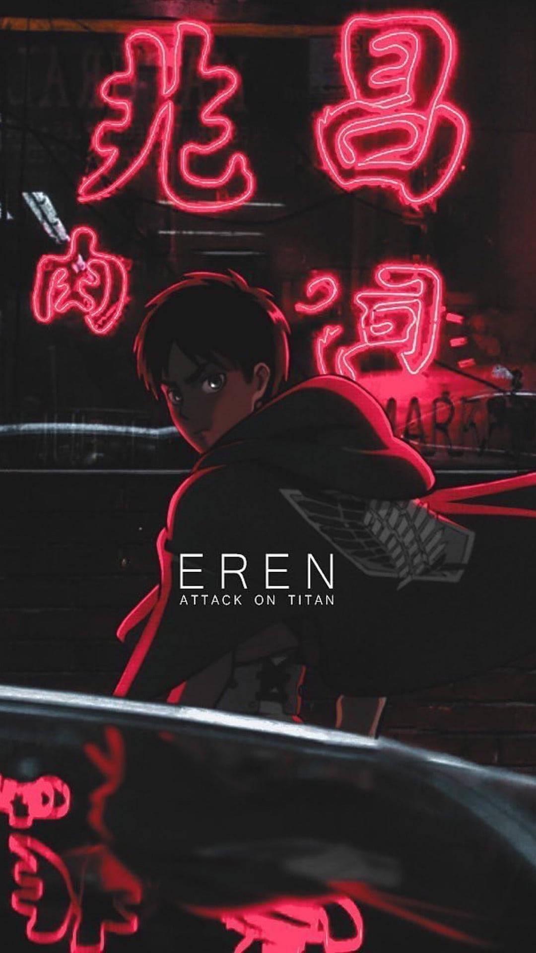 1080x1920 Download Eren Yeager Portrait Attack On Titan iPhone Wallpaper