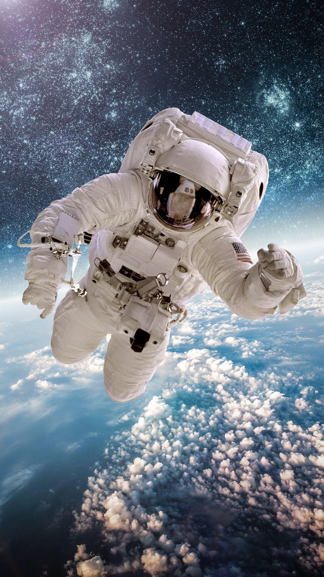 Download Astronaut dreaming of the possibilities of the universe on their iPhone  Wallpaper  Wallpaperscom