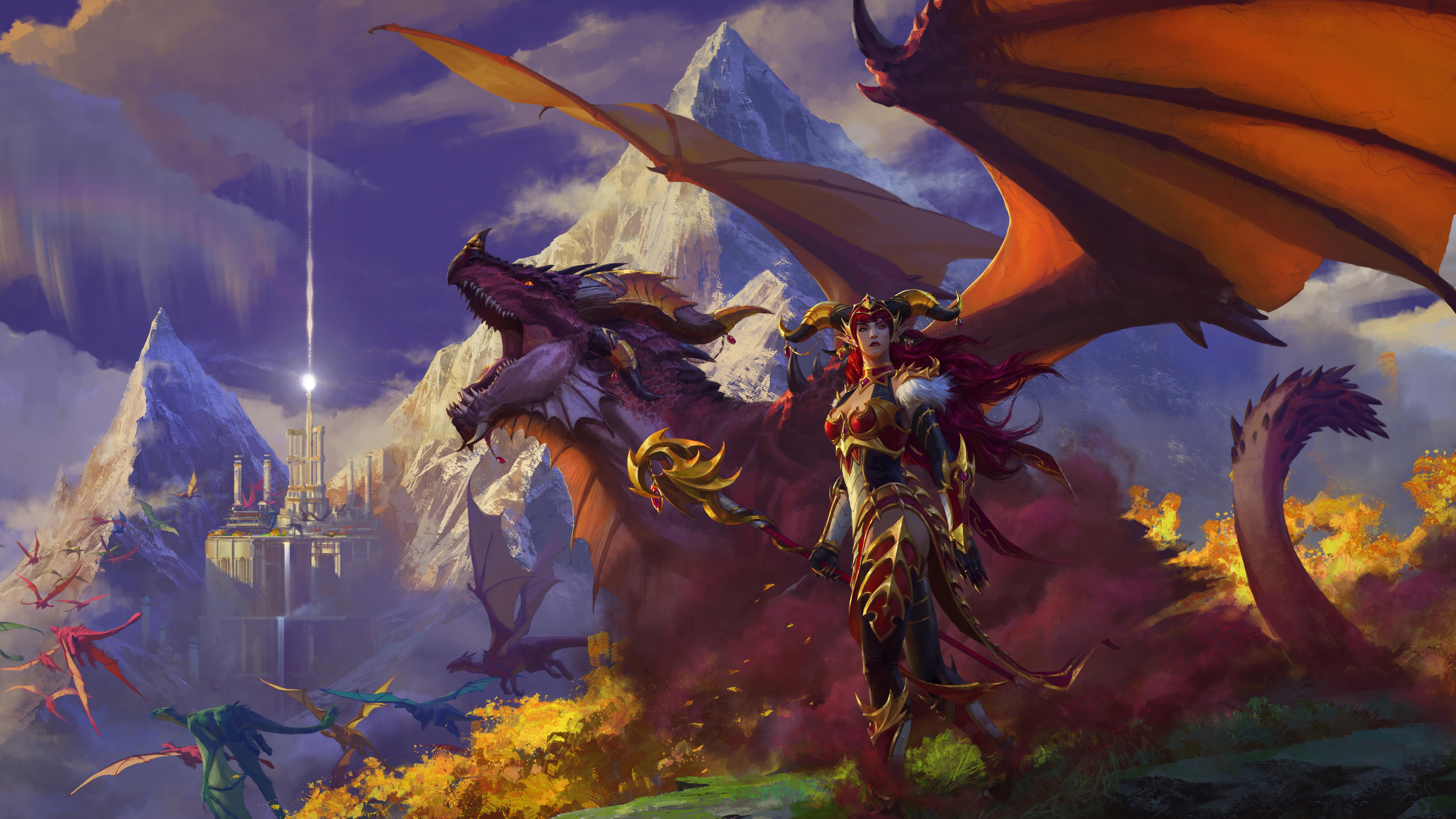 7680x4320 Dragonflight Wallpaper 8k