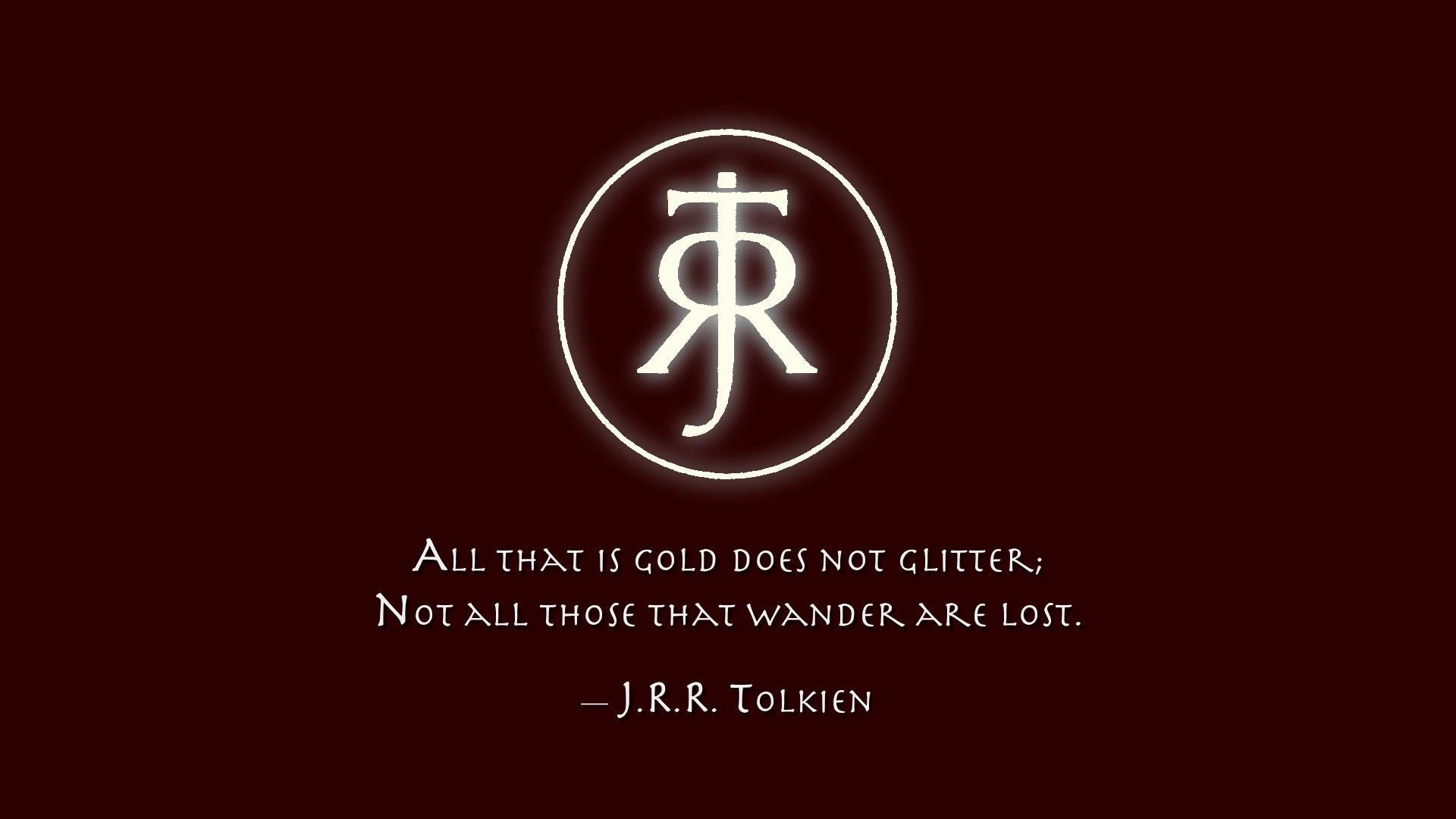 1920x1080 Download Gold Does Not Glitter Quote Wallpaper