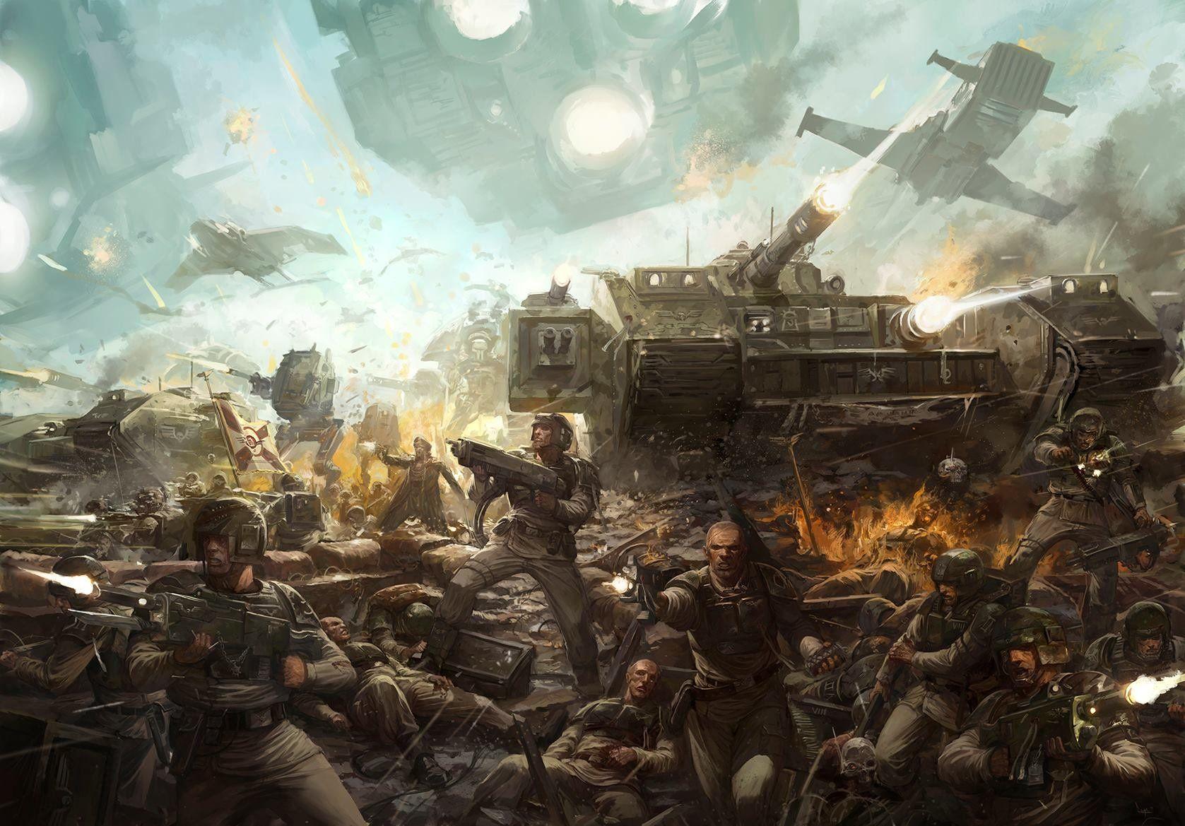 1677x1169 Imperial Guard Wallpaper