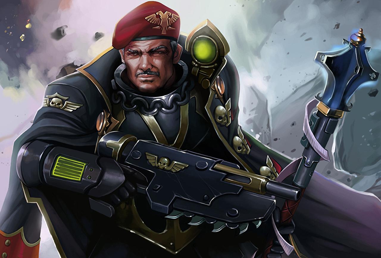 Warhammer 40K Garde Impériale Knight Preceptor Canis Rex 54-15 - Art - Foto 4