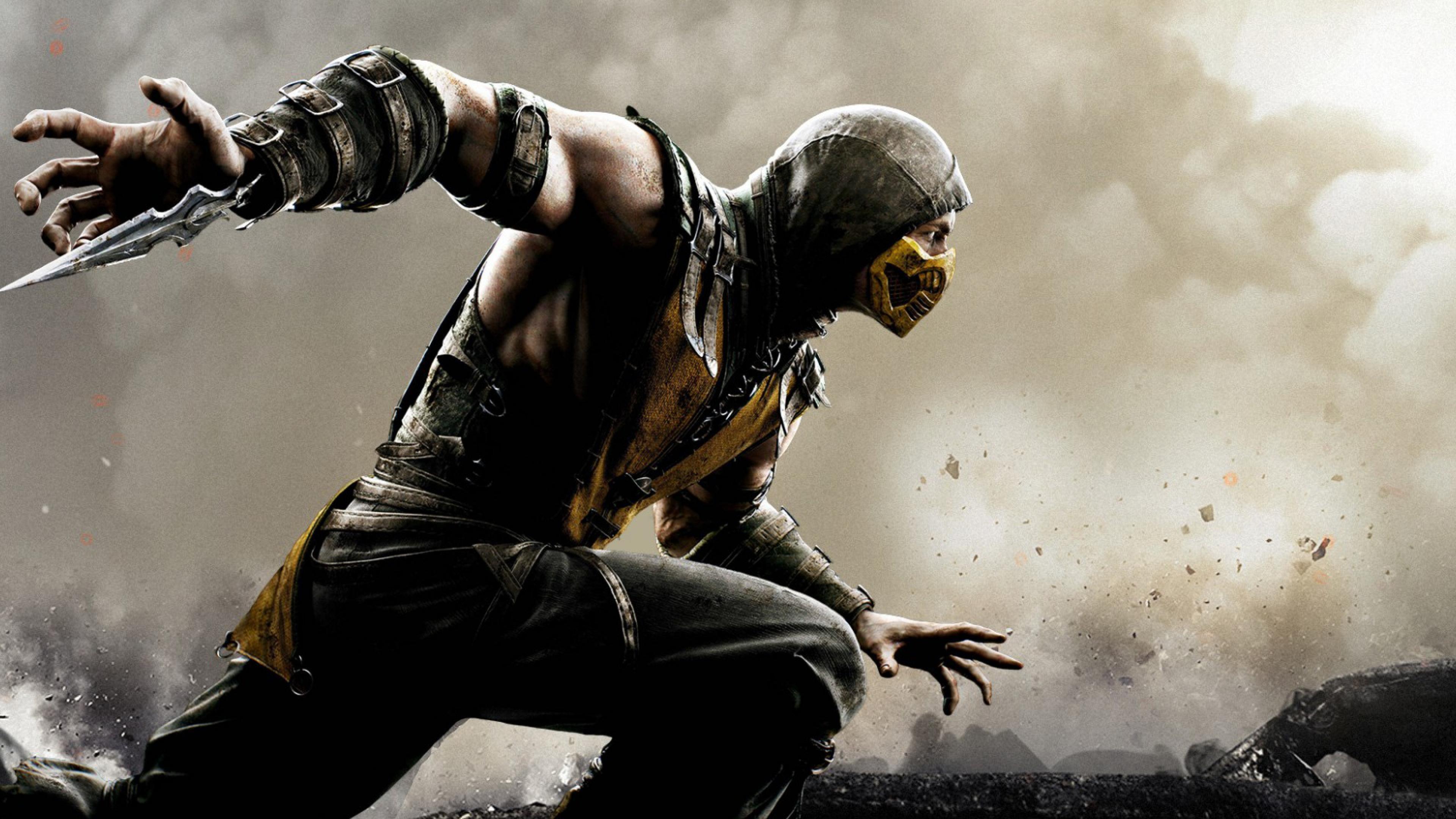 3840x2160 Mortal Kombat Scorpion 4k Desktop Wallpaper