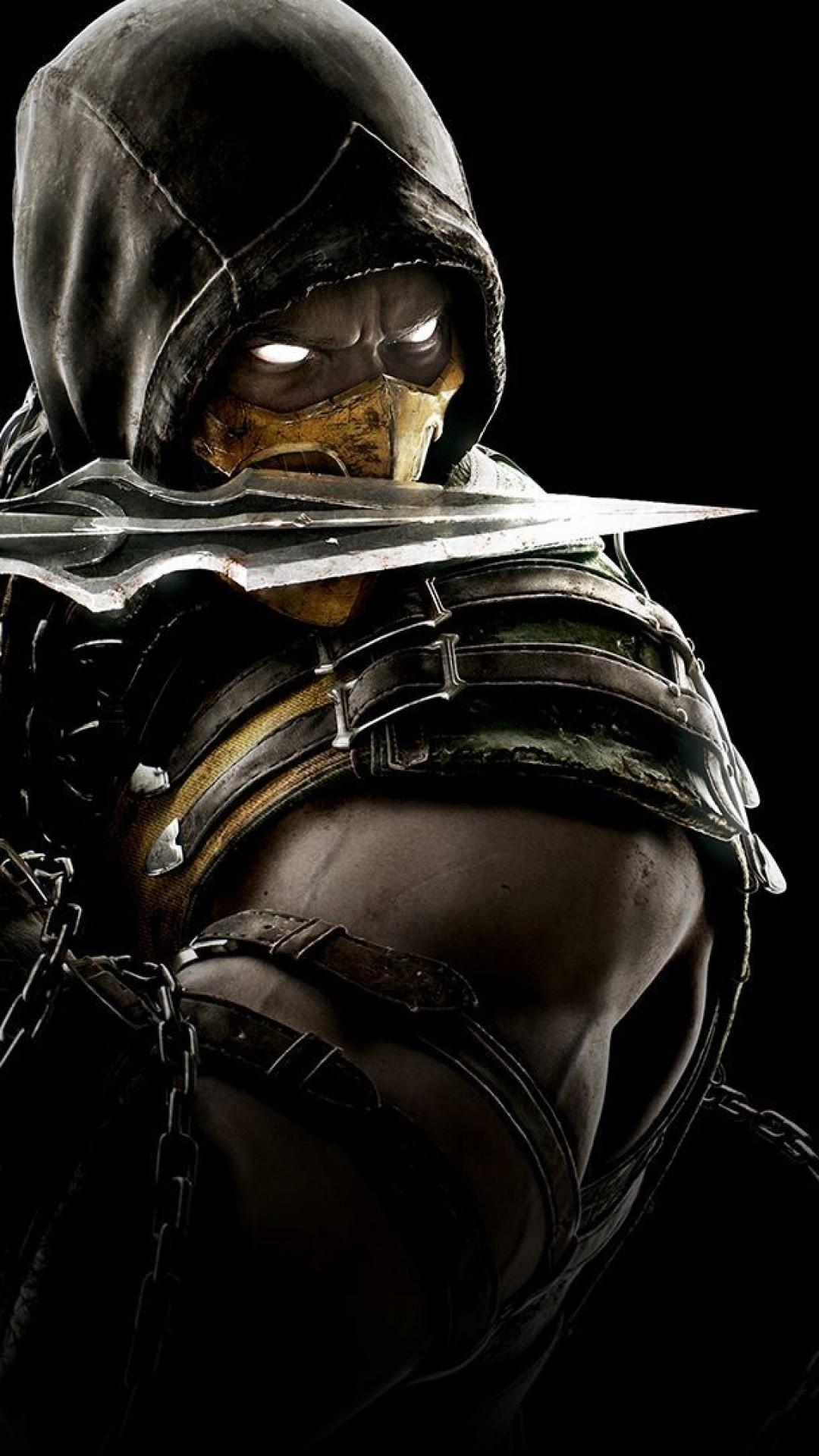 1080x1920 Wallpaper mortal kombat x, scorpion, equipment