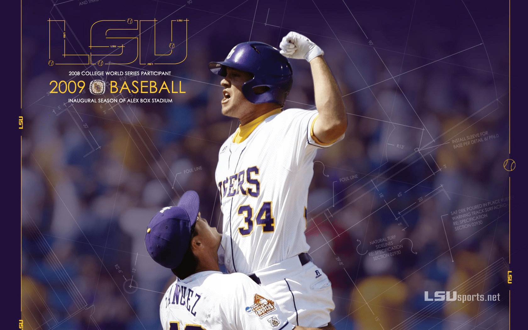 1680x1050 2008 09 LSU Athletics Desktop Wallpaper