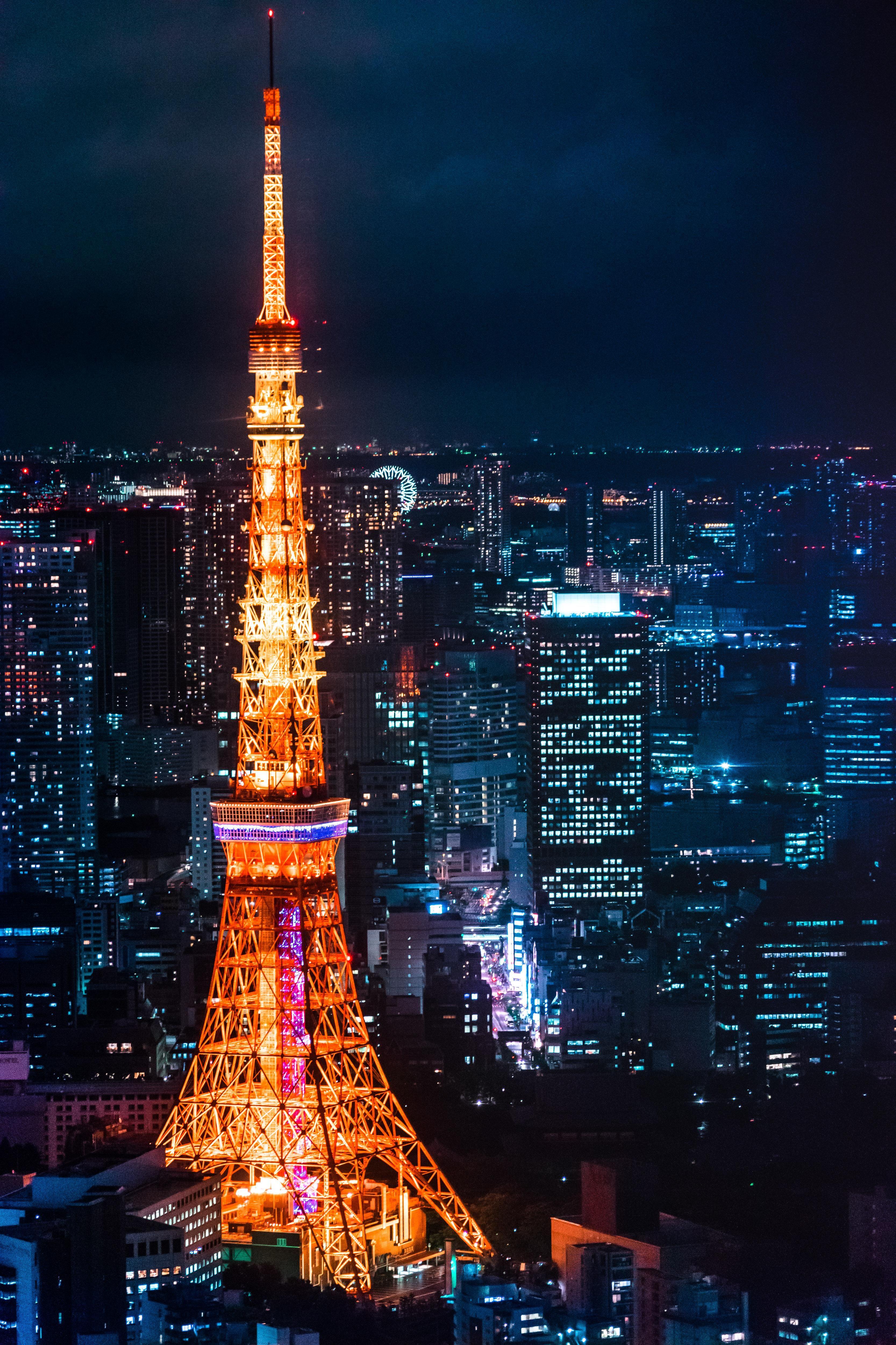 3333x5000 View of Tokyo Tower from Roppongi Hills [OC] [3333 x 5000]. Torre de tóquio, Tokyo skytree, Torre