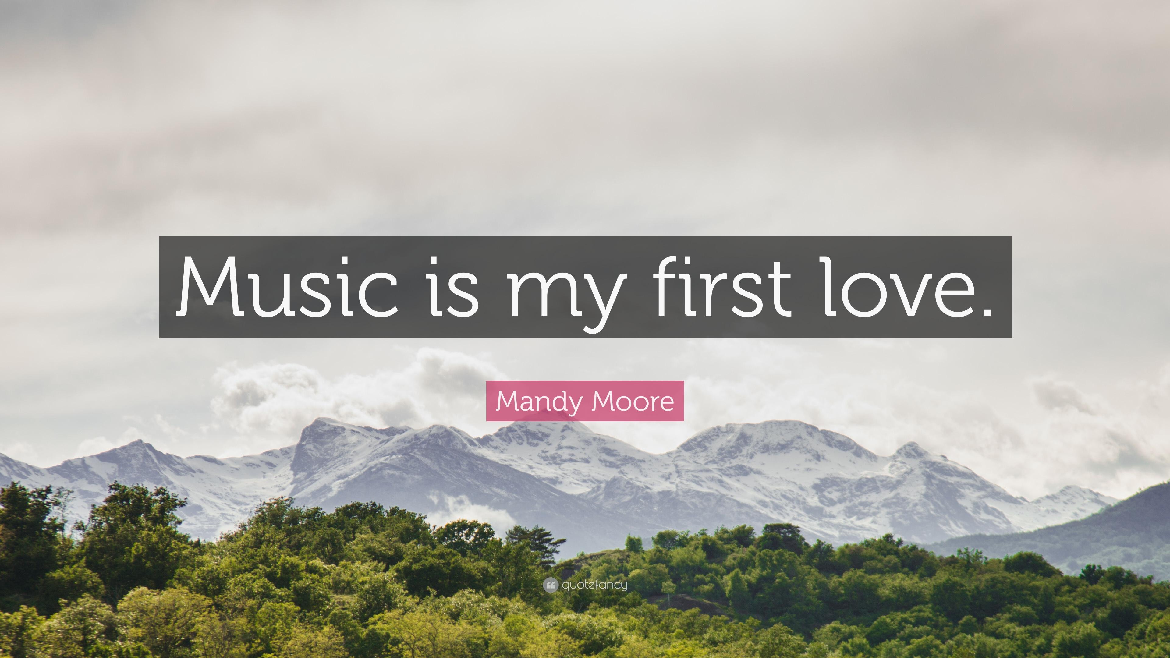 3840x2160 Mandy Moore Quote: “Music is my first love.”