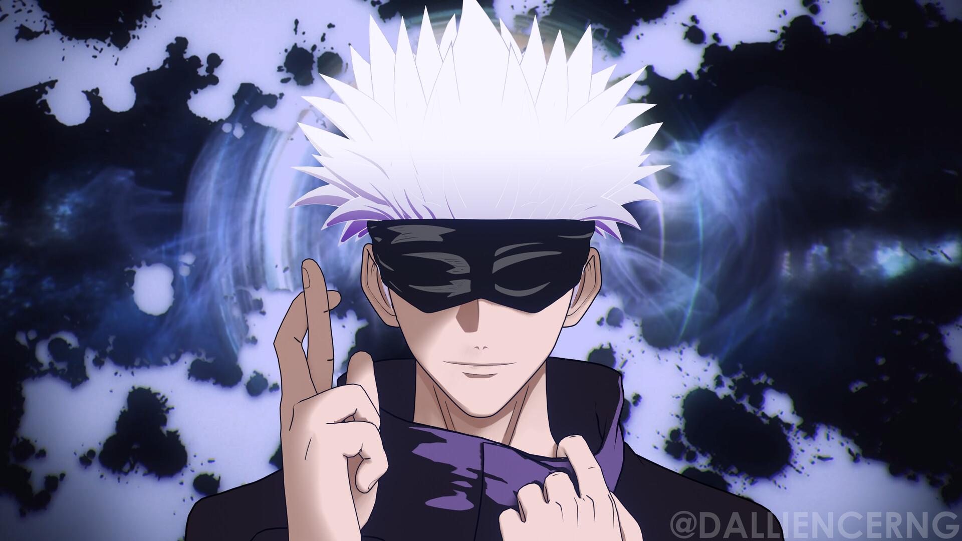 1920x1080 Blindfolded Satoru Gojo Expansion. JUJUTSU KAISEN 呪術廻戦