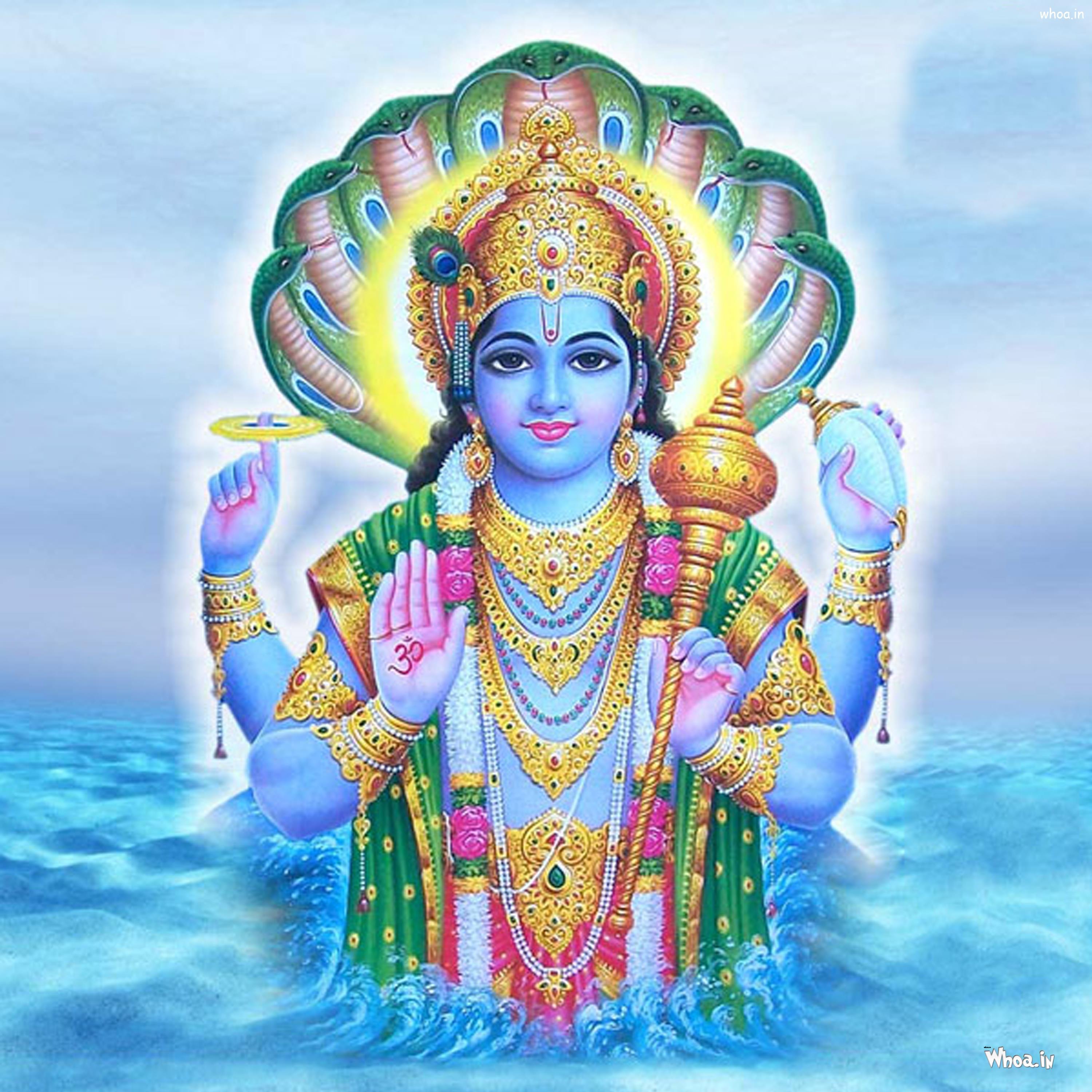3000x3000 Beautiful Lord Vishnu Image Lord Vishnu Image