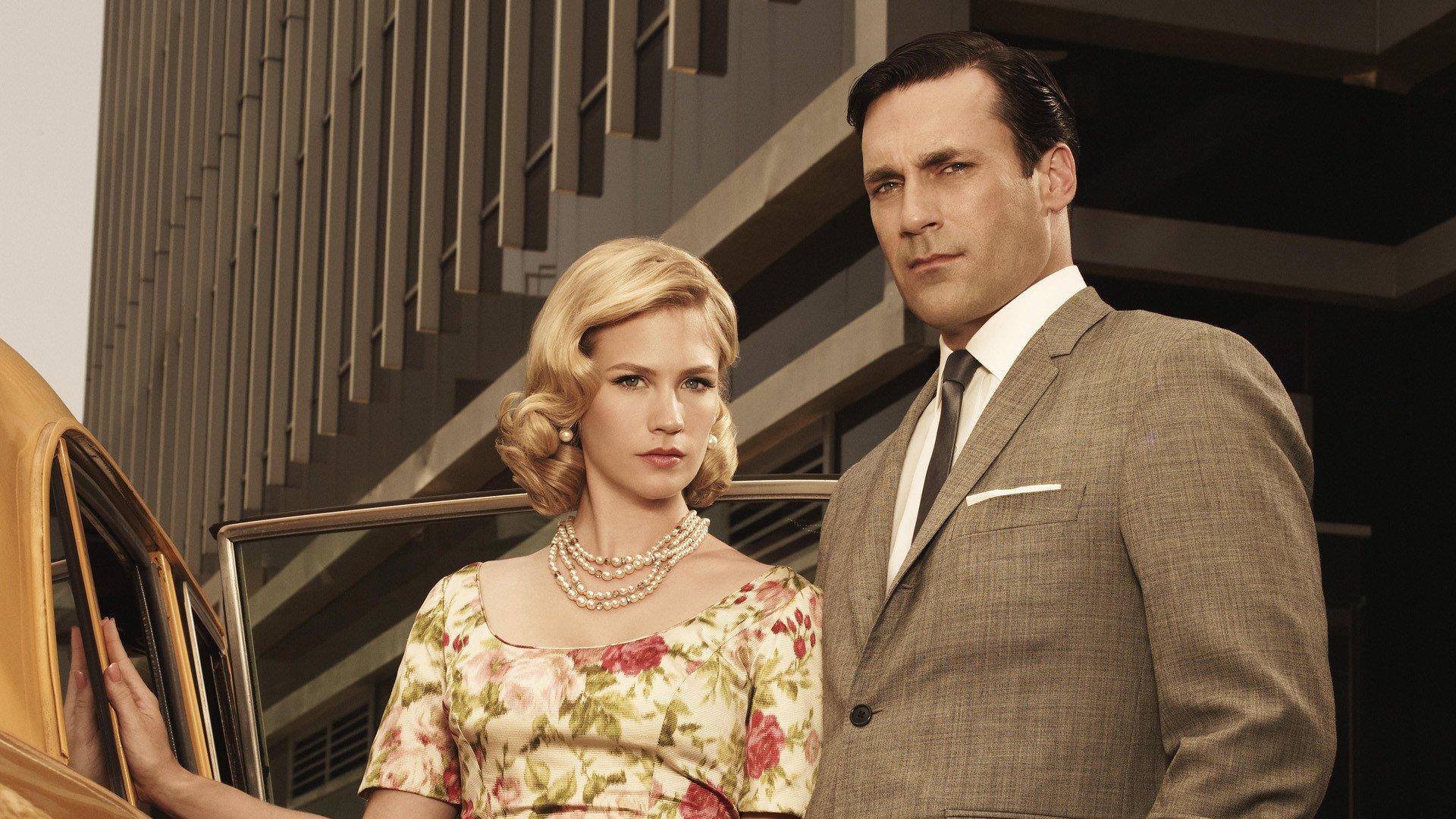 1920x1080 Desktop Wallpaper Mad Men Tv Series, January Jones, Jon Hamm, HD Image, Picture, Background, 6qripe