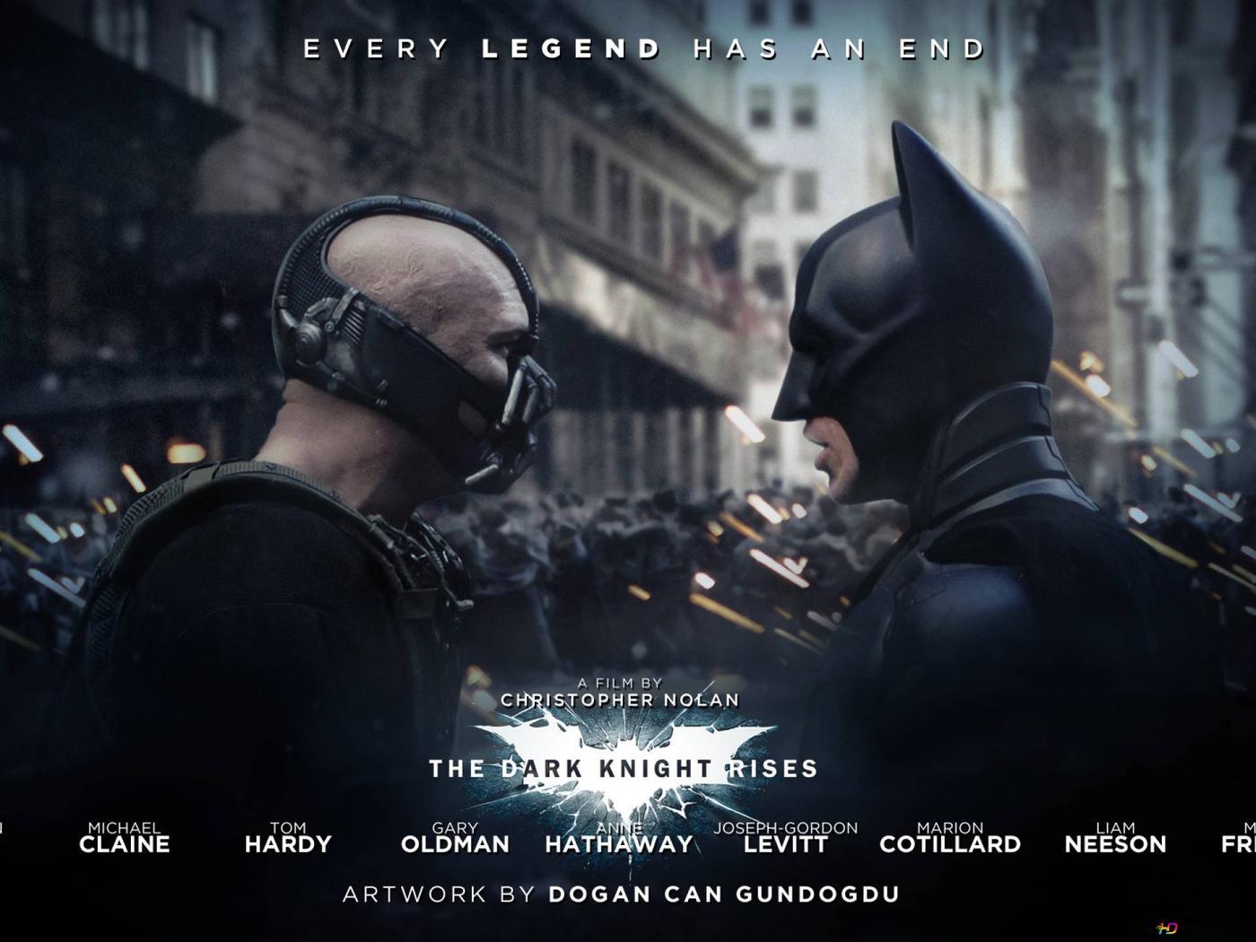 1400x1050 The Dark Knight Rises movie poster 2K wallpaper download