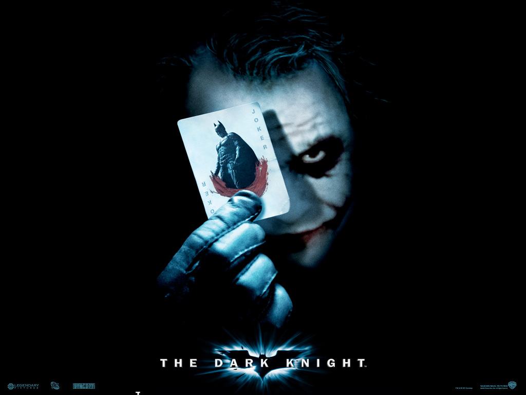 1024x768 The Dark Knight Joker Card Movie wallpaper