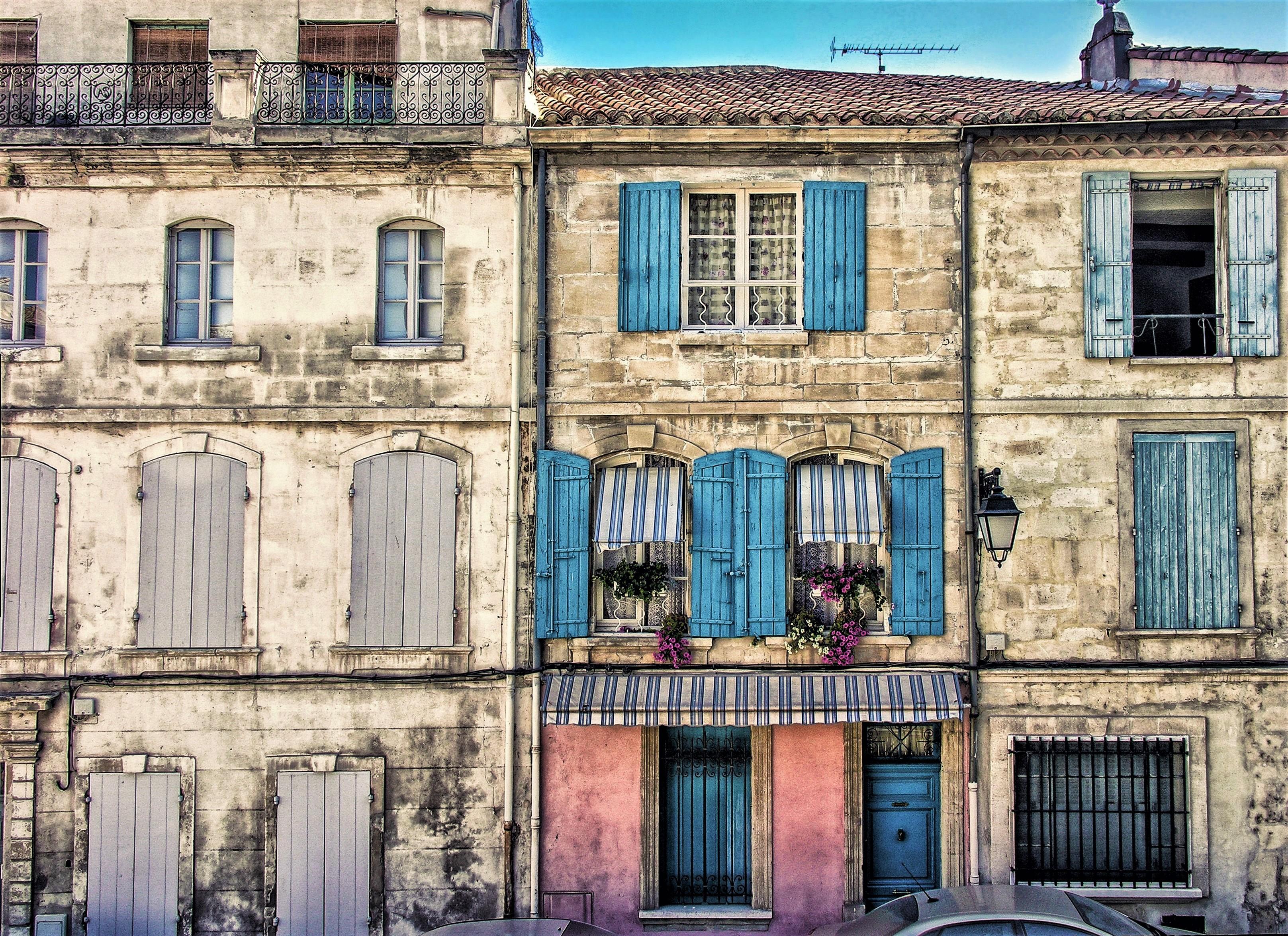 3234x2351 Pretty Facade on Old Building