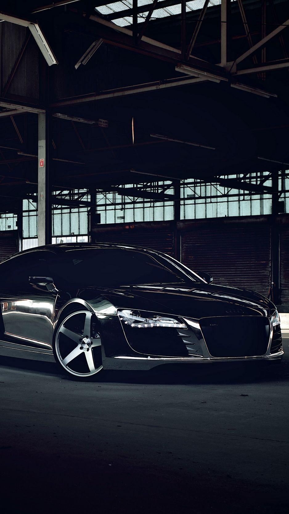 938x1668 Download wallpaper 938x1668 audi, r chrome, black, cw- matte