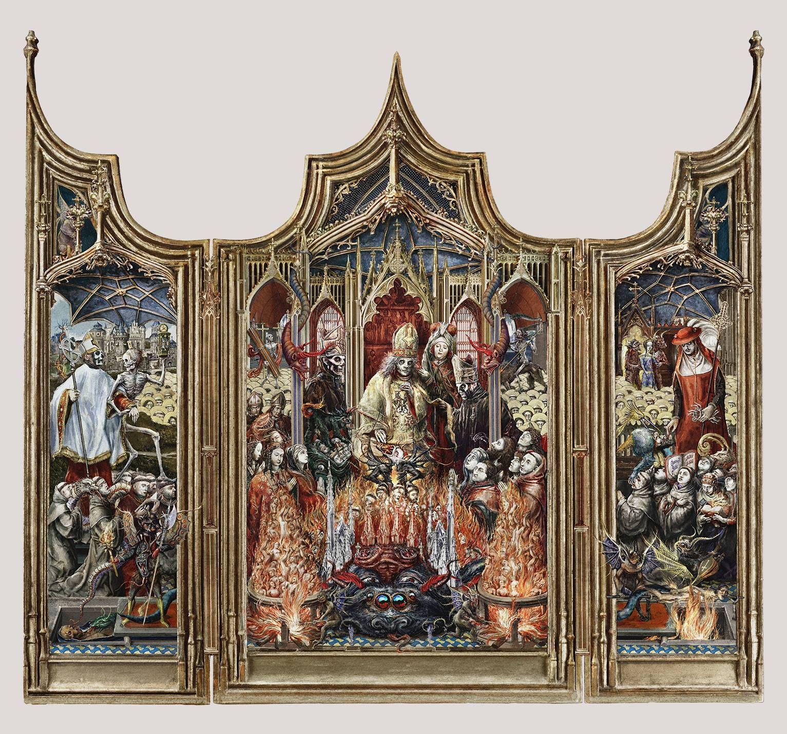 1533x1429 i think the back cover of Prequelle does not get enough appreciation. It´s a reinterpretation of the paintings of El Bosco, and i think it´s a pretty good one