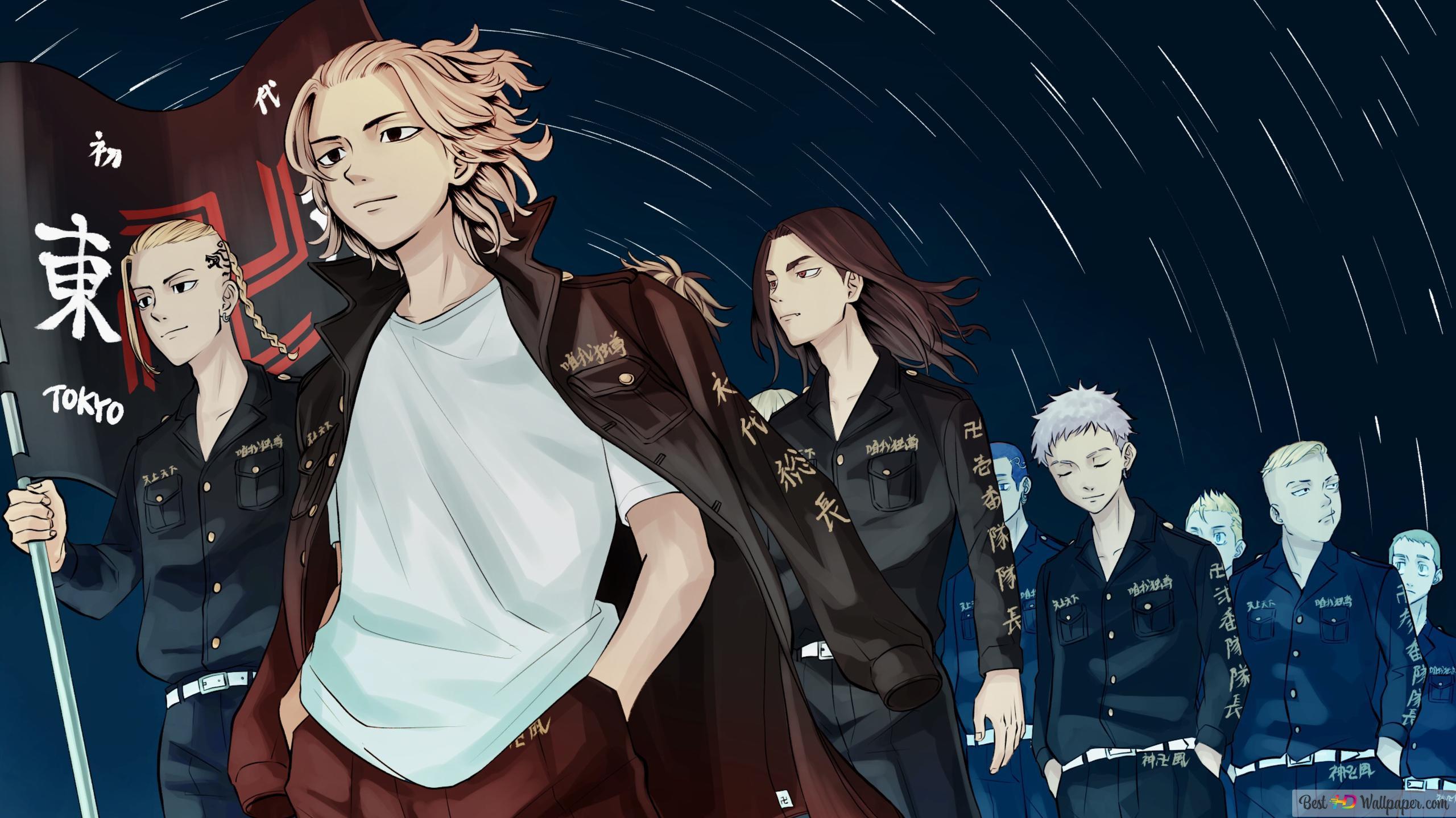 2560x1440 Tokyo revengers chifuyu matsuno izana kurokaw kazutora hanemiya keisuke baji mikey manjiro sano takemichi hanagaki 4K wallpaper download