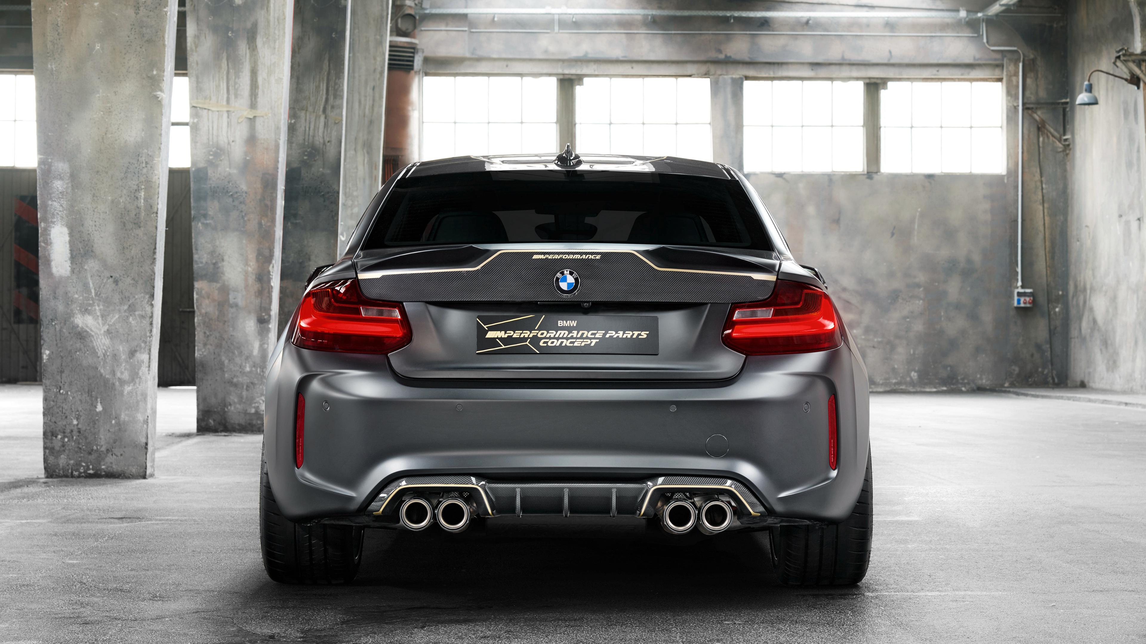 3840x2160 Wallpaper 4k BMW M2 M Performance Parts Concept 2018 Rear Wallpaper