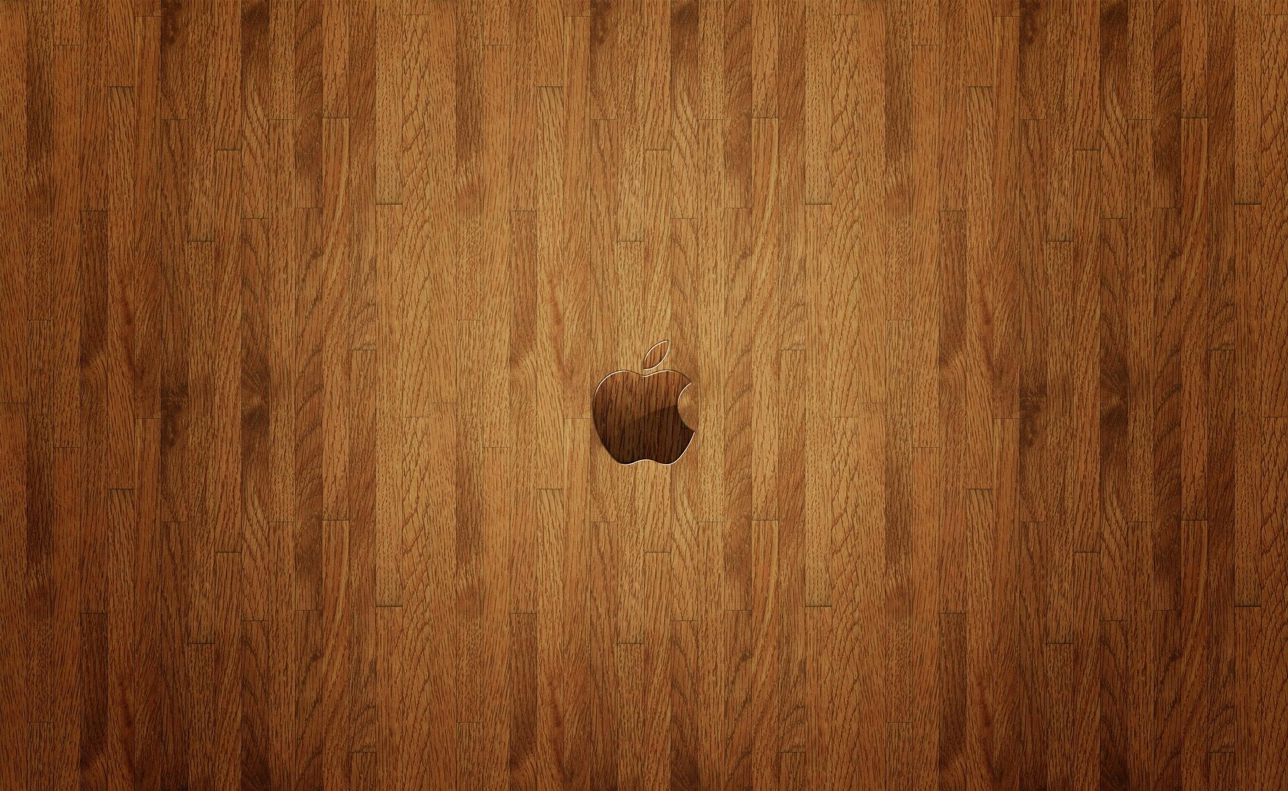2560x1573 Wallpaper / No People, Walnut, Wood, Brown, Nature, Pattern, Design, Mac, Apple, Flooring, 2K, Copy Space, Hardwood Floor, Computers, Different, Logo, Close Up, Directly Above Free Download