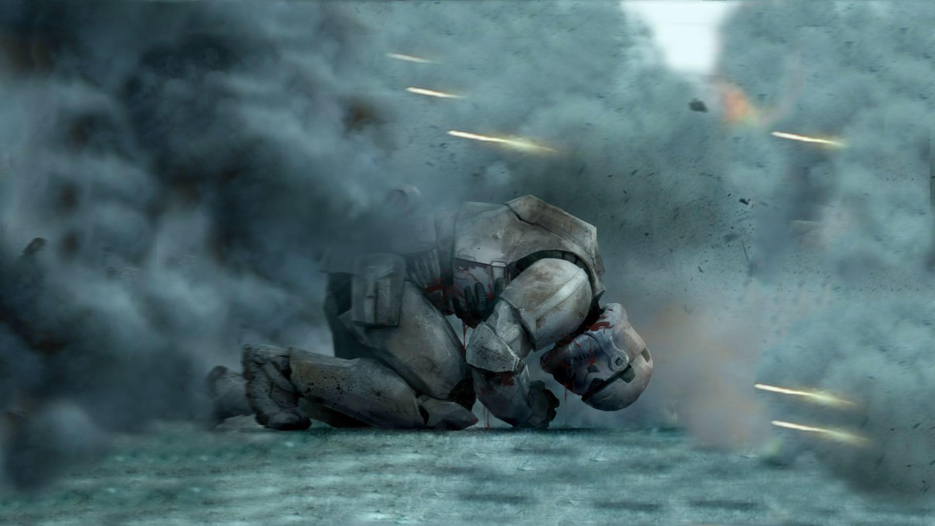 1920x1080 Star Wars. Fallen Stormtrooper wallpaper