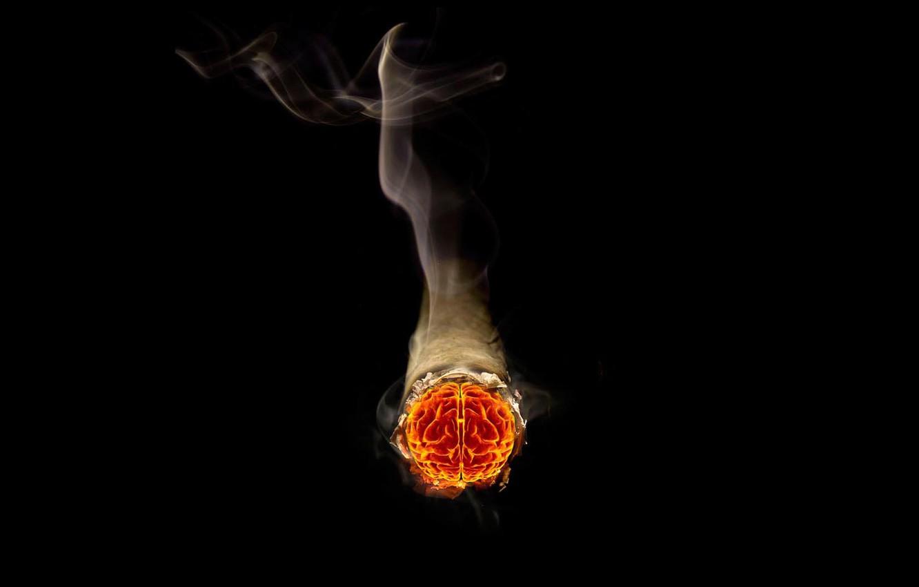 1332x850 Wallpaper yellow, red, Smoke, cigarette, injury image for desktop, section минимализм