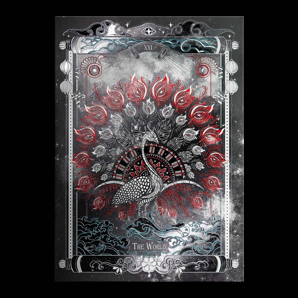 1200x1200 The World Tarot Card Poster Print